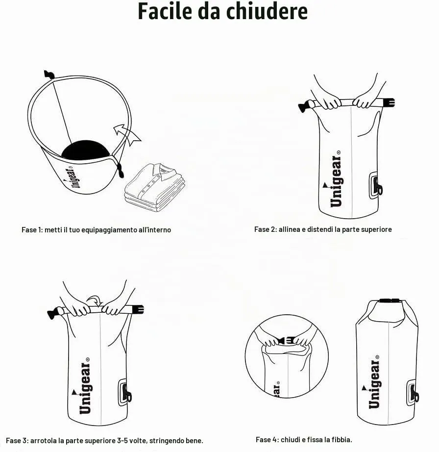 Unigear Borsa Impermeabile Dry Bag 2L - immagine 4