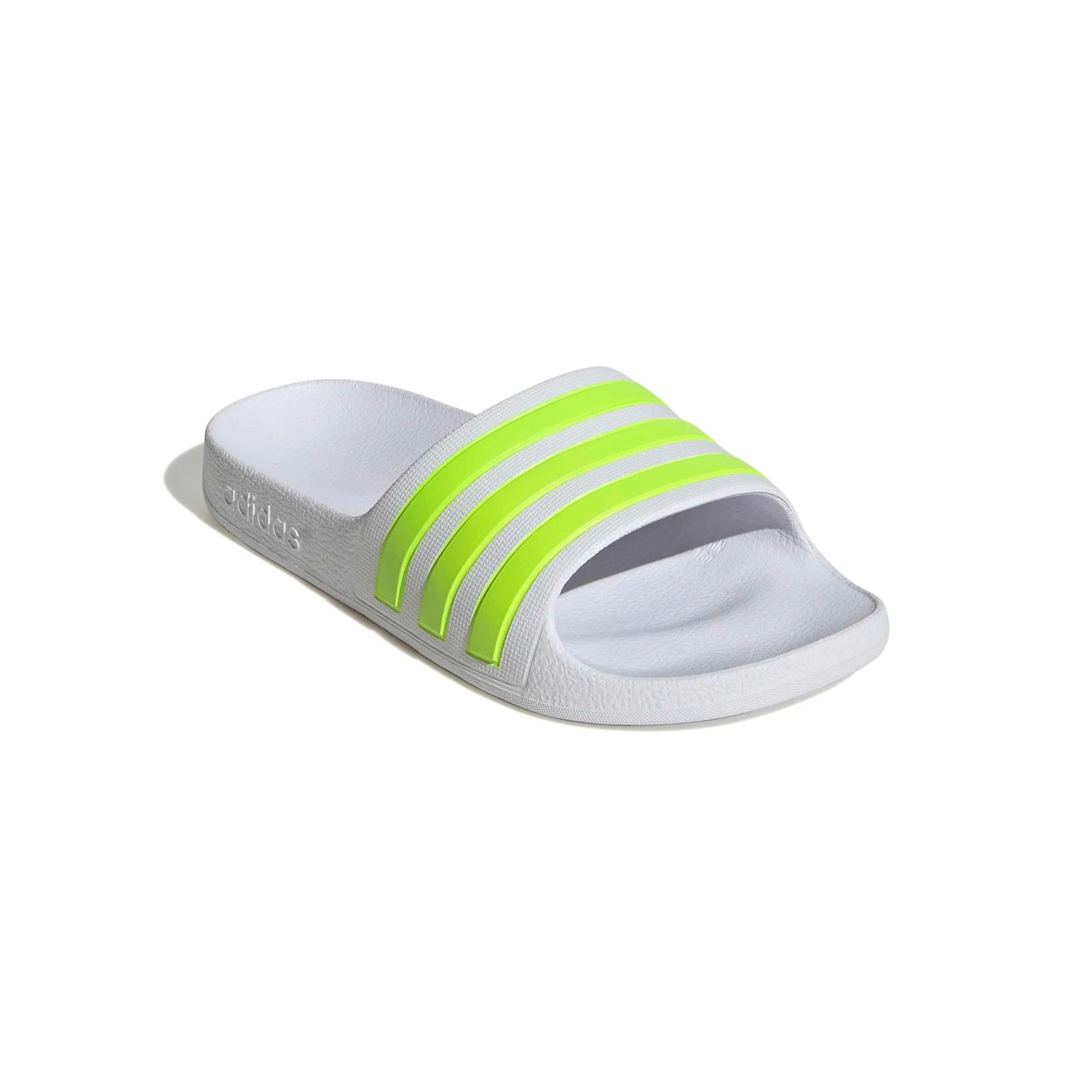 adidas Adilette Aqua Slides Kids, Ftwr White/Solar Slime/Ftwr White, 29 EU - immagine 4