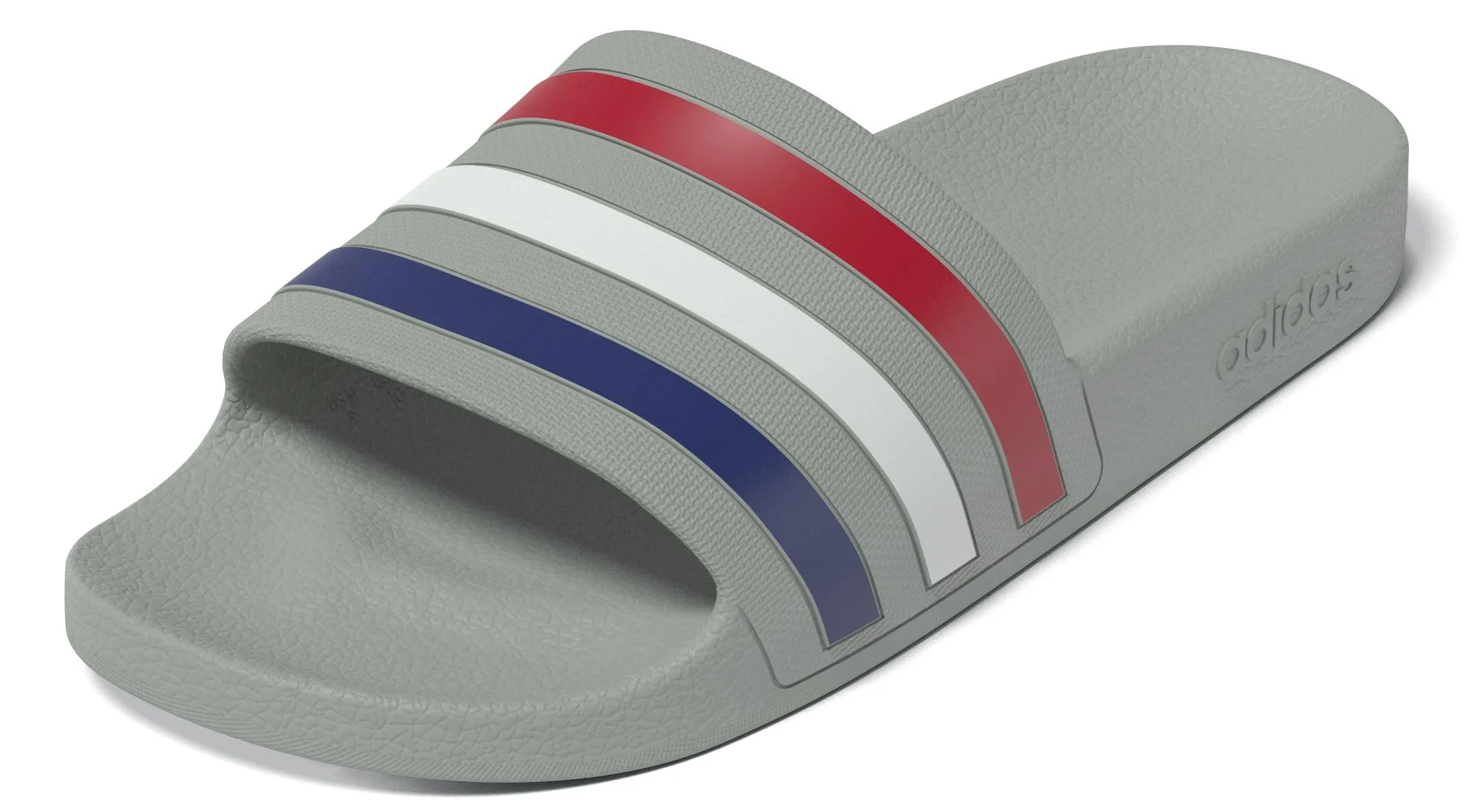 adidas Adilette Aqua Slides - Grey Two/Mystery Ink/Pure Ruby - 40.5 EU - immagine 1
