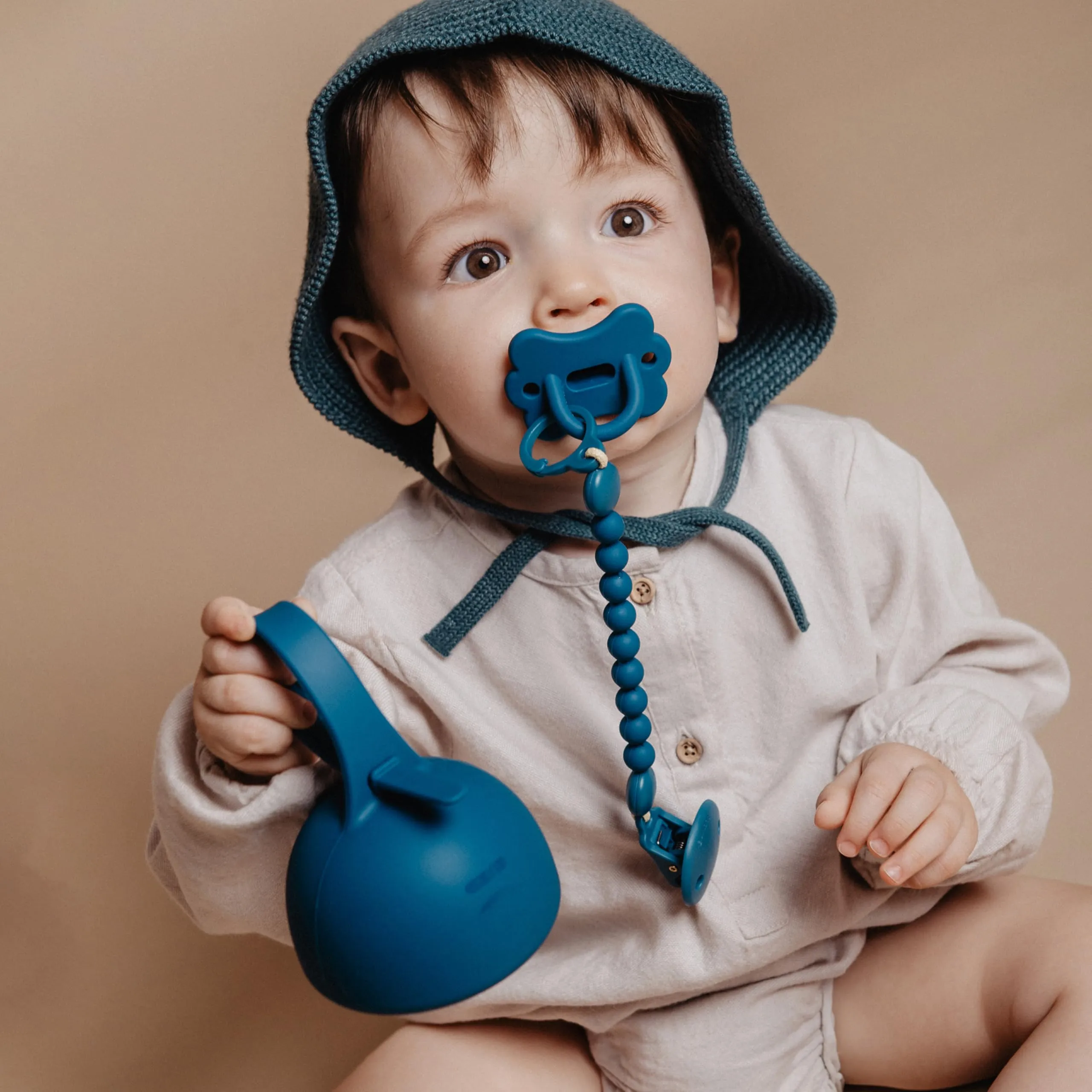 Suavinex Ciuccio Tutto in Silicone, 6/18 Mesi, Blu Oceano - immagine 2