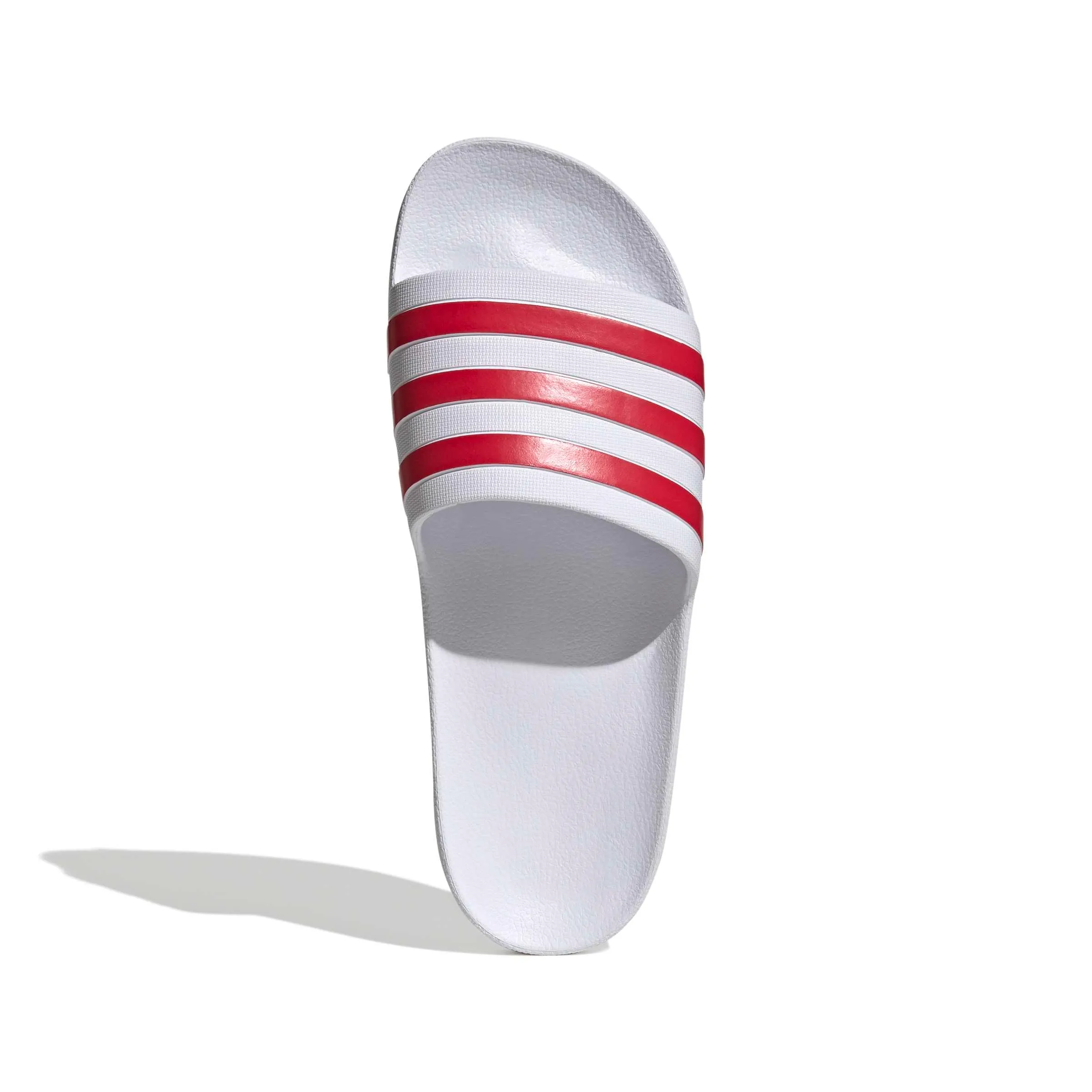 adidas Adilette Aqua Slides - Ftwr White/Team Colleg Red/Ftwr White - 9 UK 43 EU - immagine 3