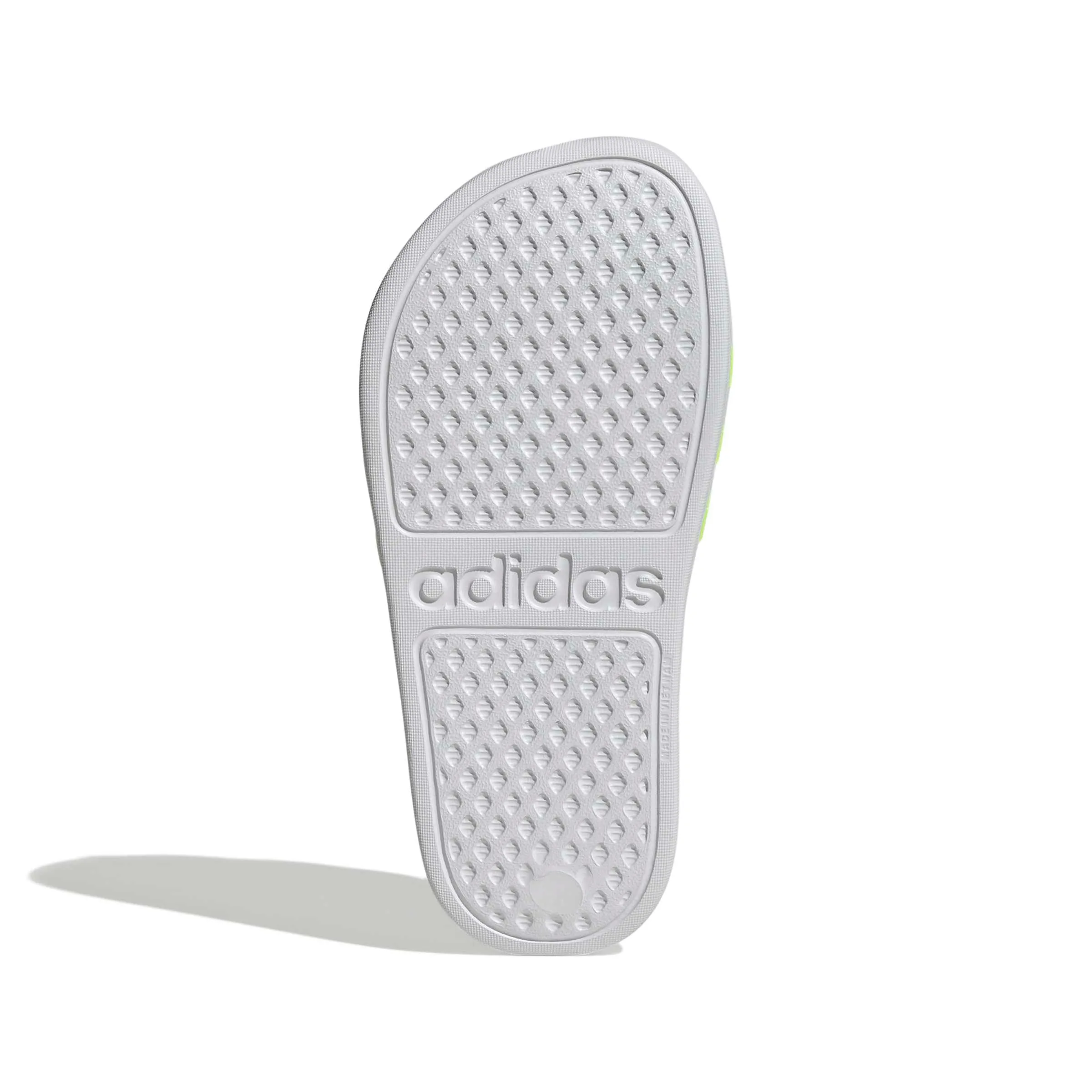 adidas Adilette Aqua Slides Kids, Ftwr White/Solar Slime/Ftwr White, 31 EU - immagine 3