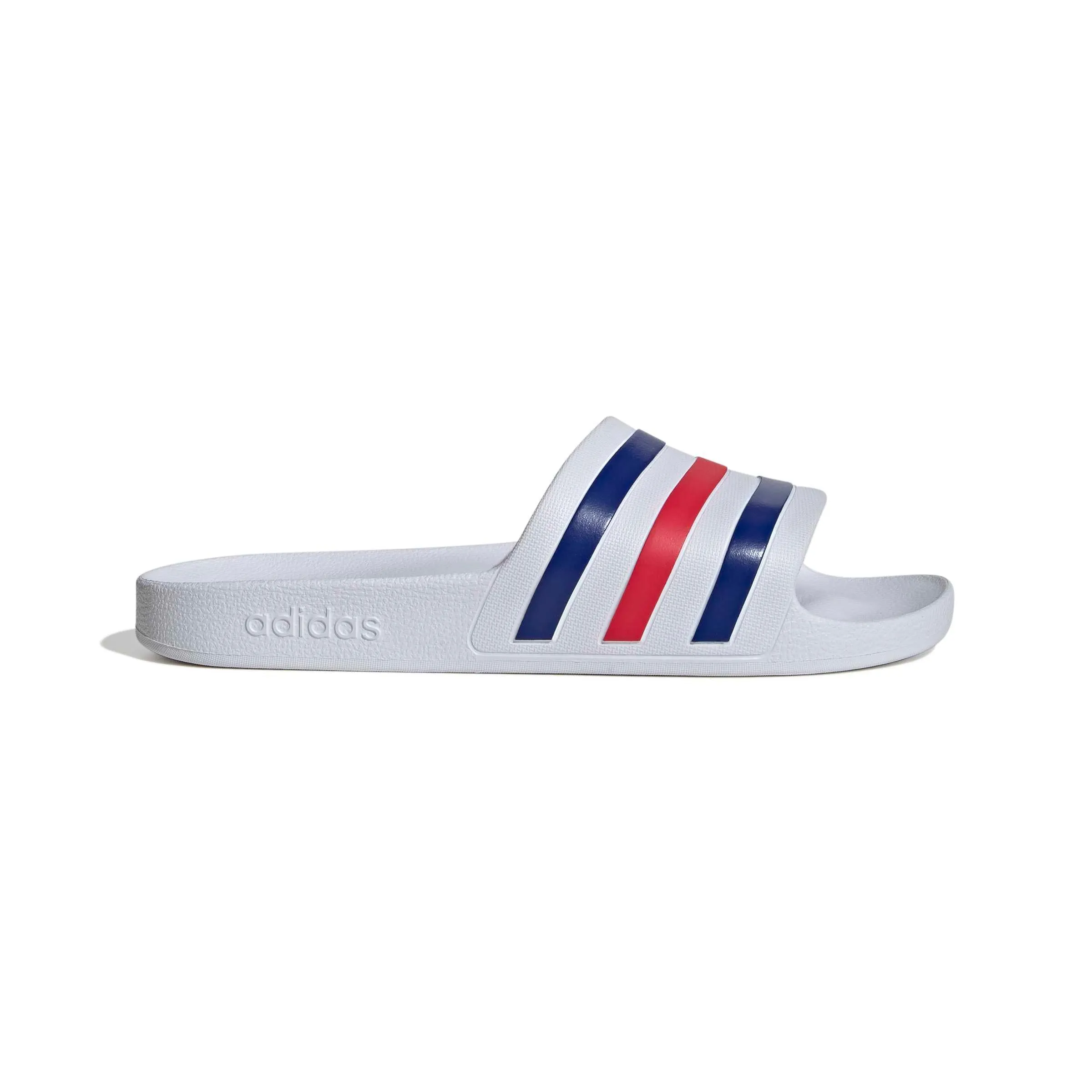 adidas Adilette Aqua Slides Ftwr White/Pure Ruby/Semi Lucid Blue - immagine 2
