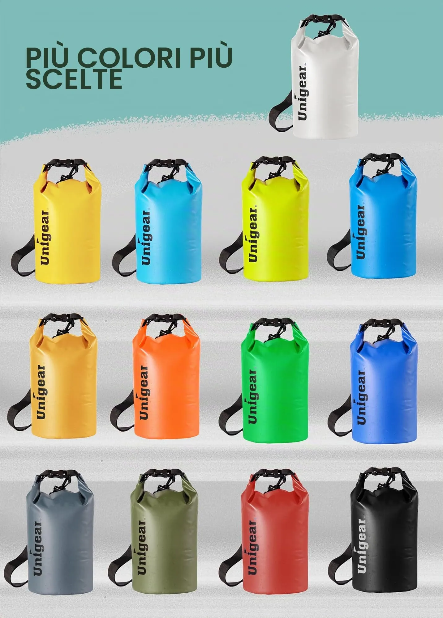 Unigear Borsa Impermeabile Sacca Stagna Dry Bag 40L - immagine 5