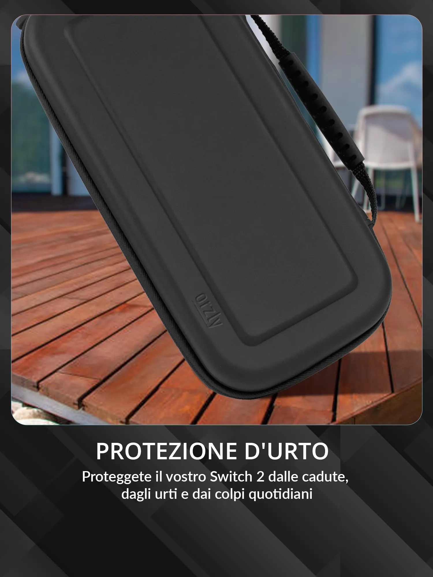 Orzly Custodia per Nintendo Switch 2, Nero - immagine 6