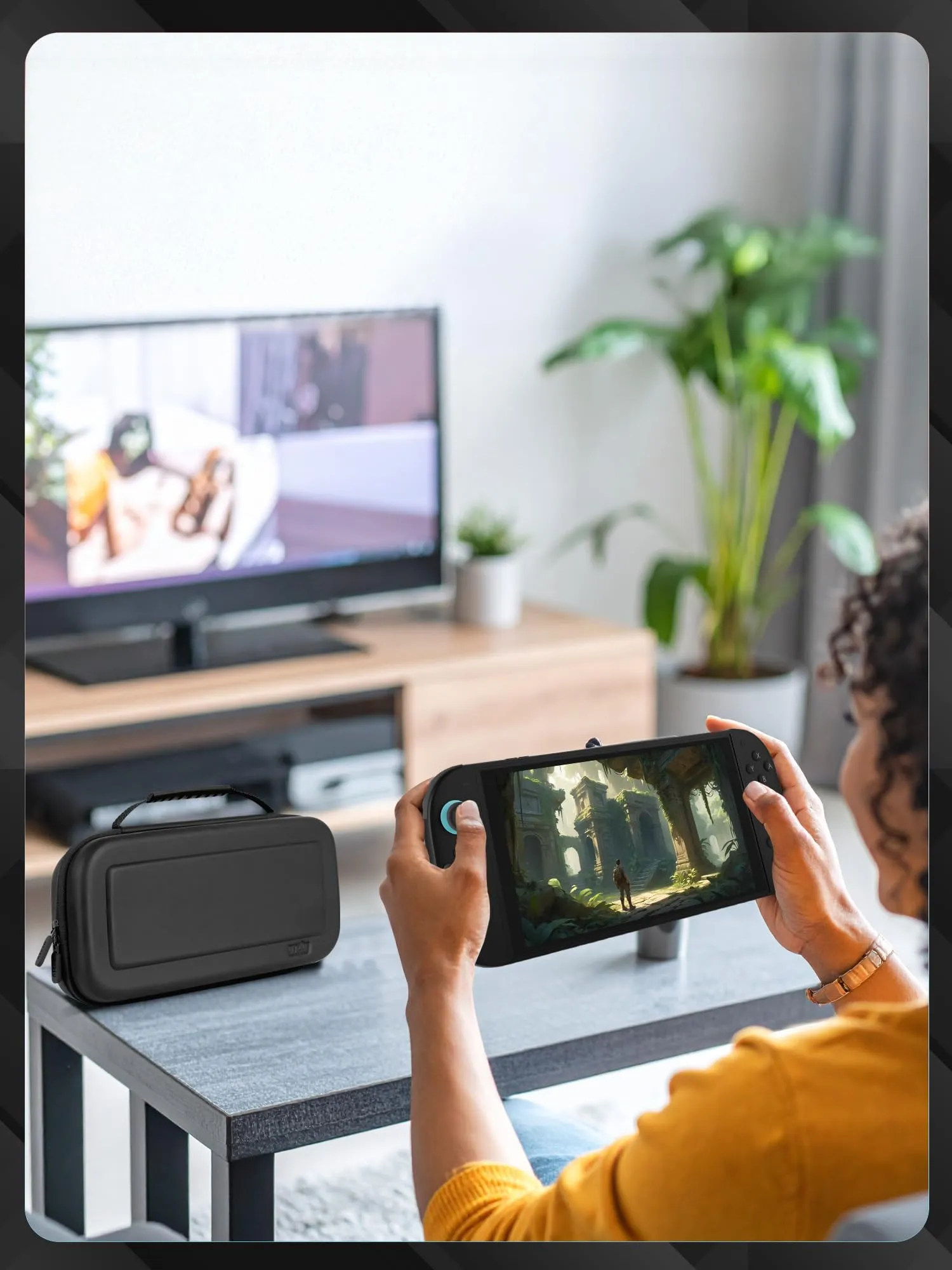 Orzly Custodia per Nintendo Switch 2, Nero - immagine 8