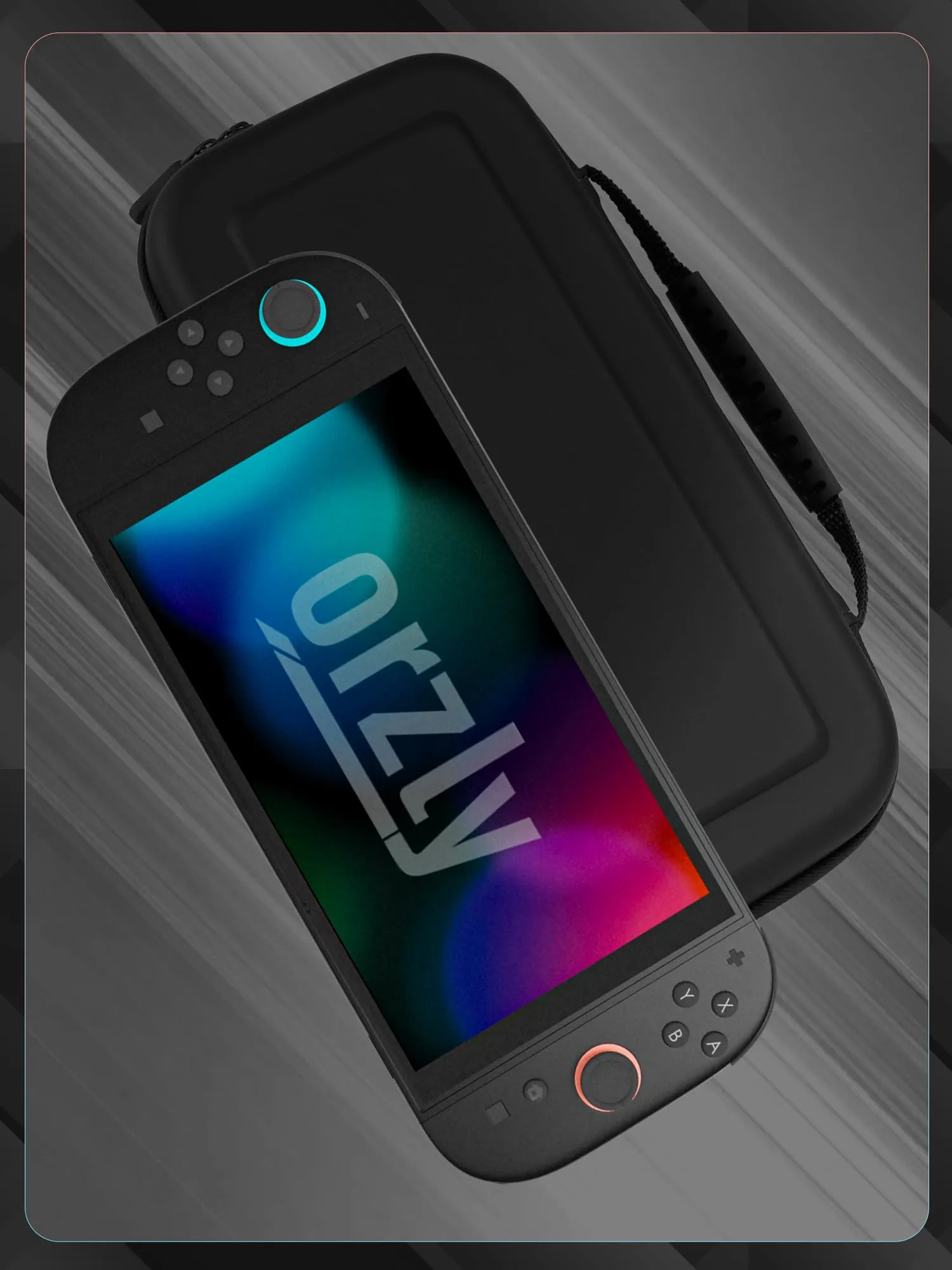 Orzly Custodia per Nintendo Switch 2, Nero - immagine 9