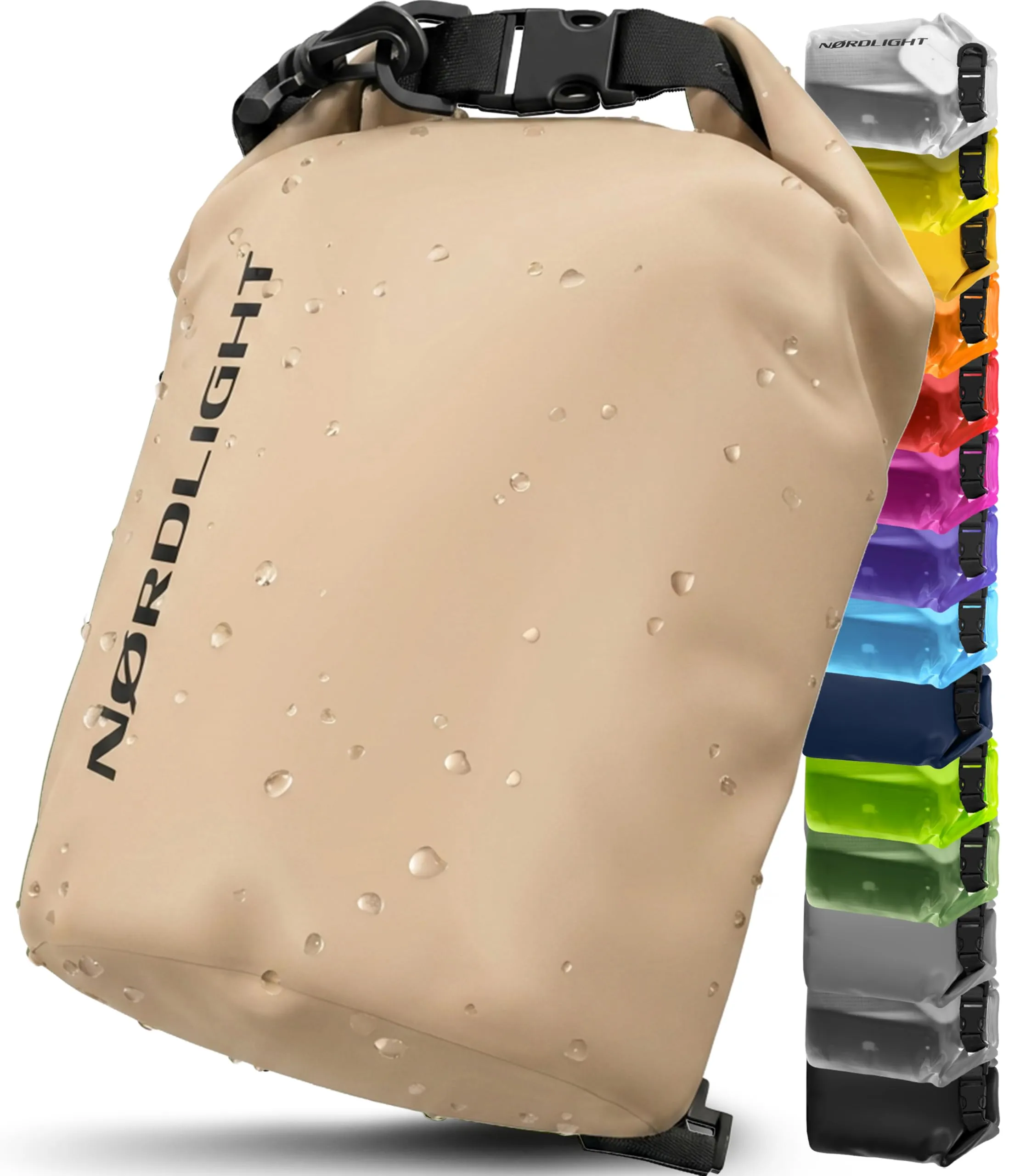 Nordlight Dry Bag Sacca Impermeabile 10L, Beige - immagine 1