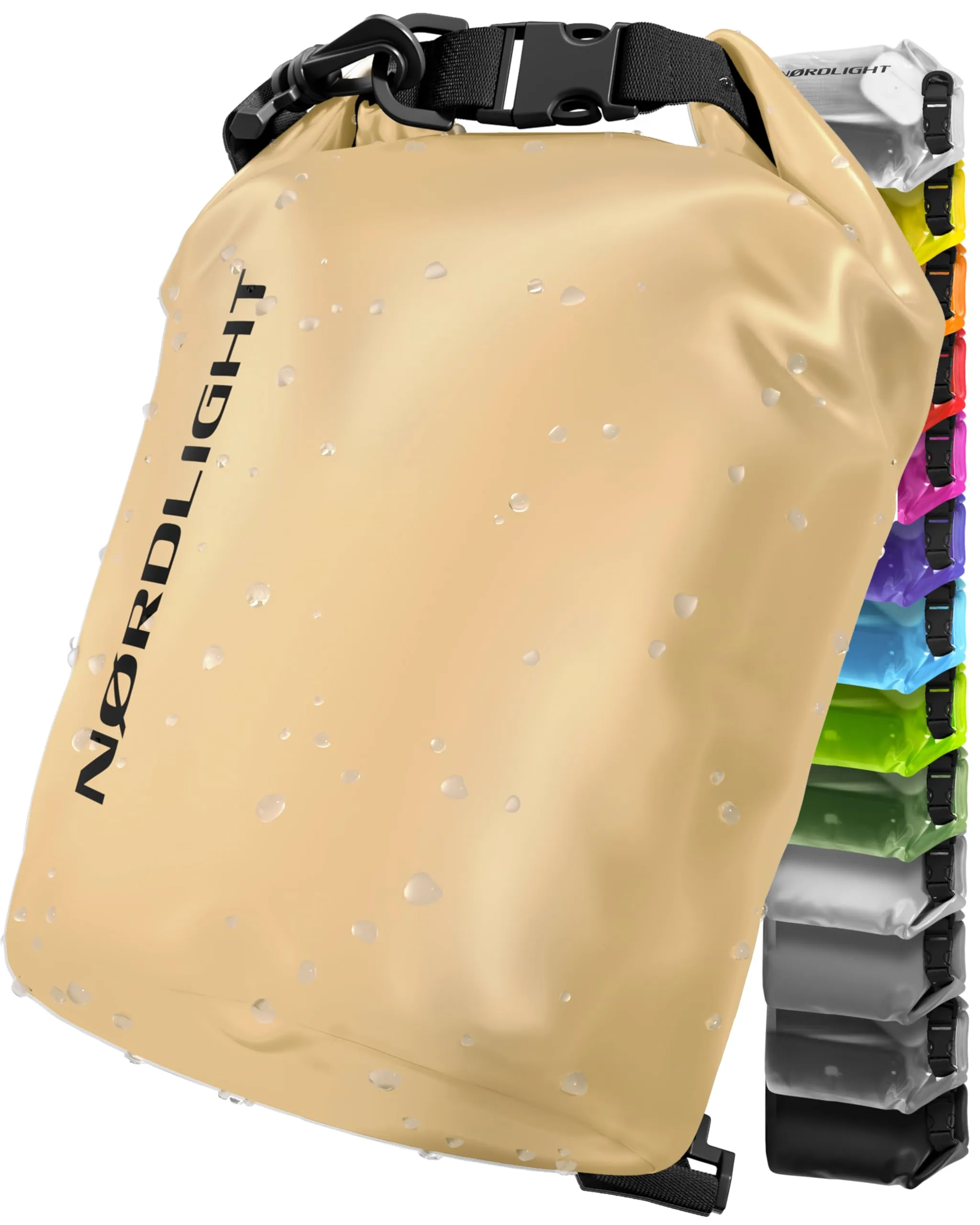 Nordlight Dry Bag Sacca Impermeabile 20L, Beige - immagine 1