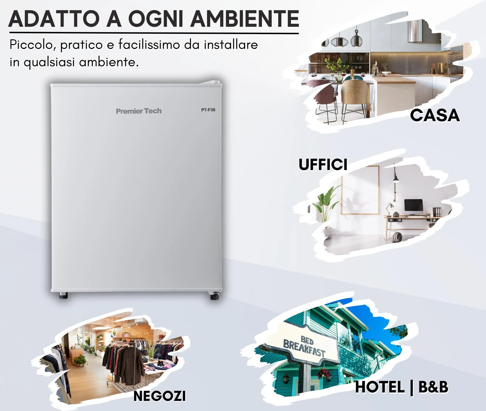 PremierTech Mini Frigo Bar 36 Litri Bianco PT-F36 - immagine 5