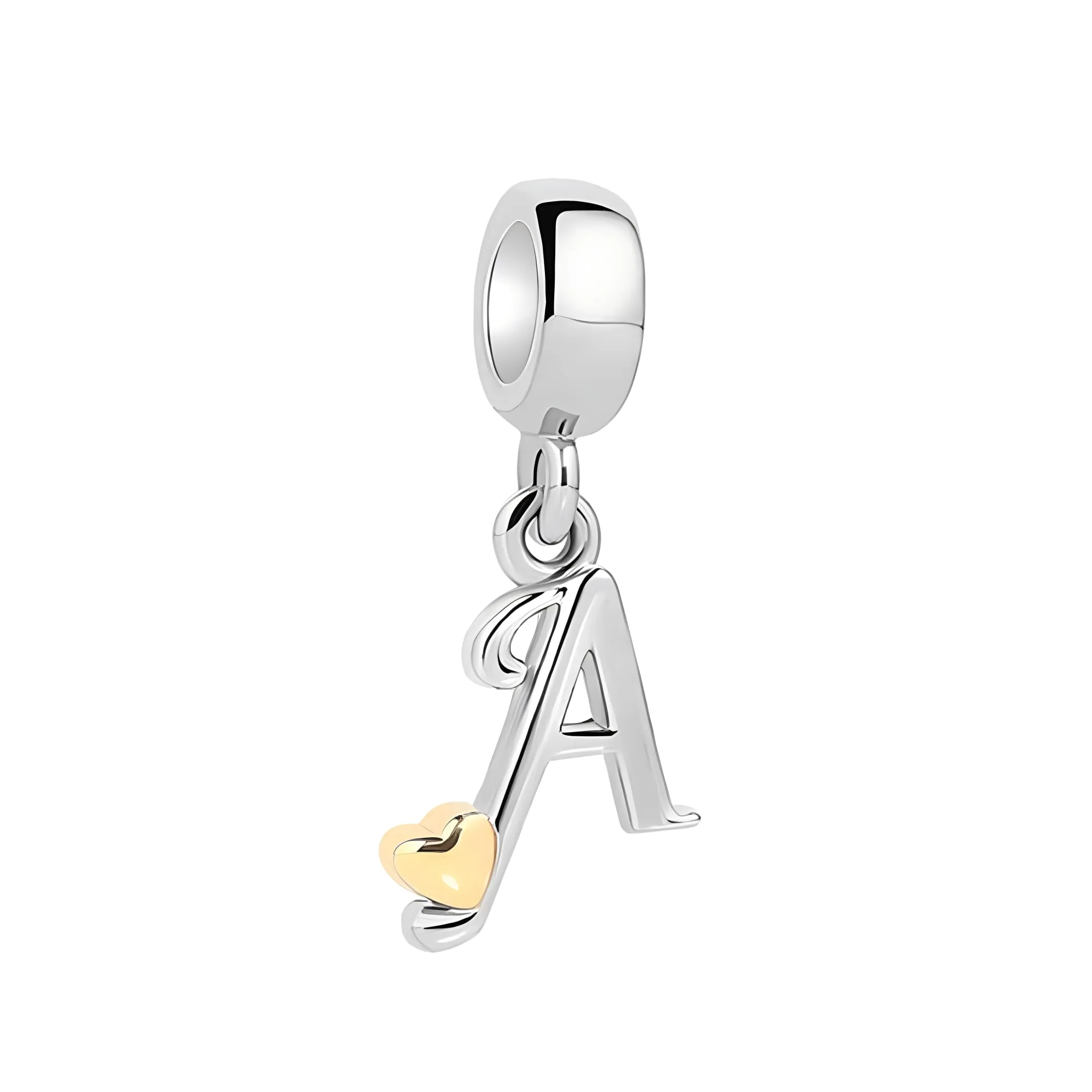 Symretie Bead Charm Ciondolo Argento Sterling 925 con Cubic Zirconia per Braccialetti e Collane Europee - immagine 1
