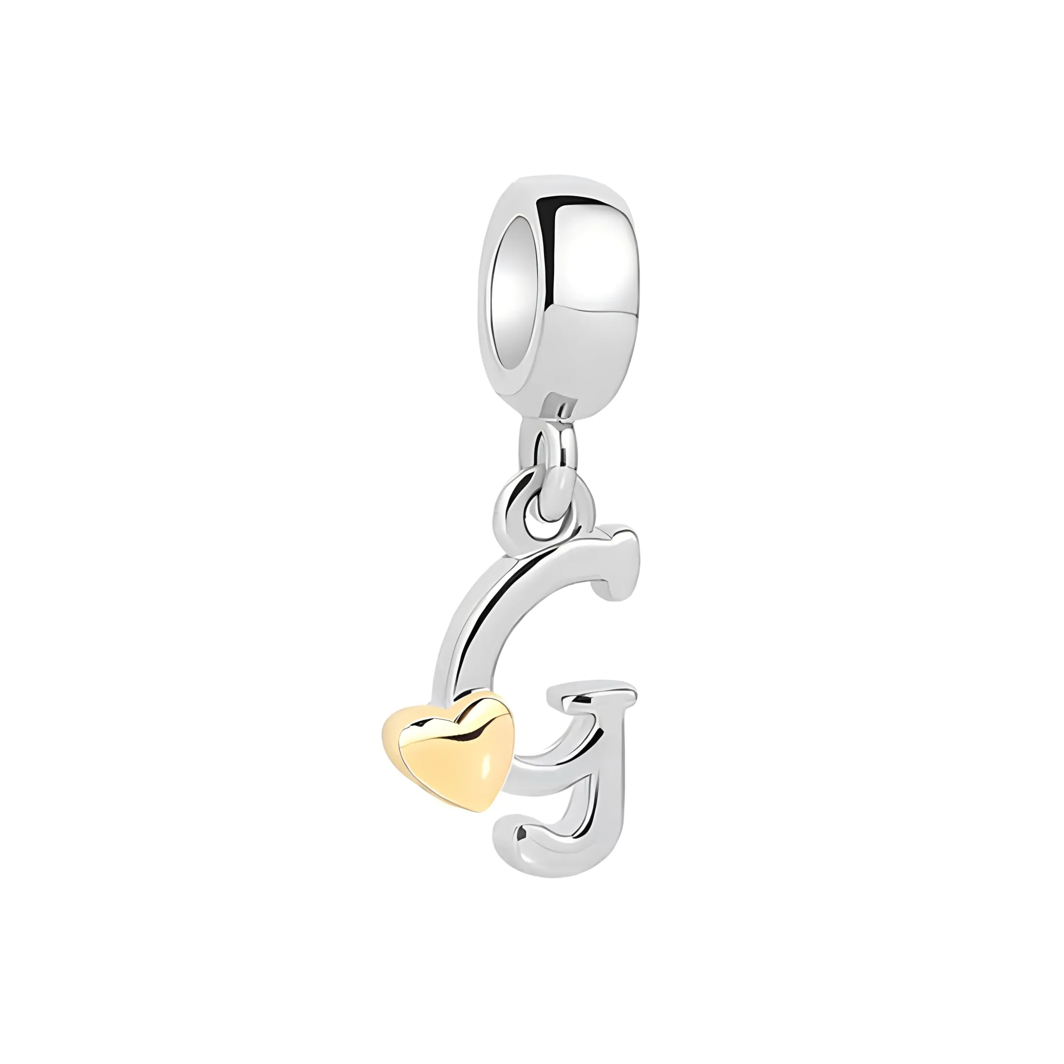 Symretie Bead Charm Ciondolo Argento Sterling 925 con Cubic Zirconia per Braccialetti e Collane Europei - immagine 1