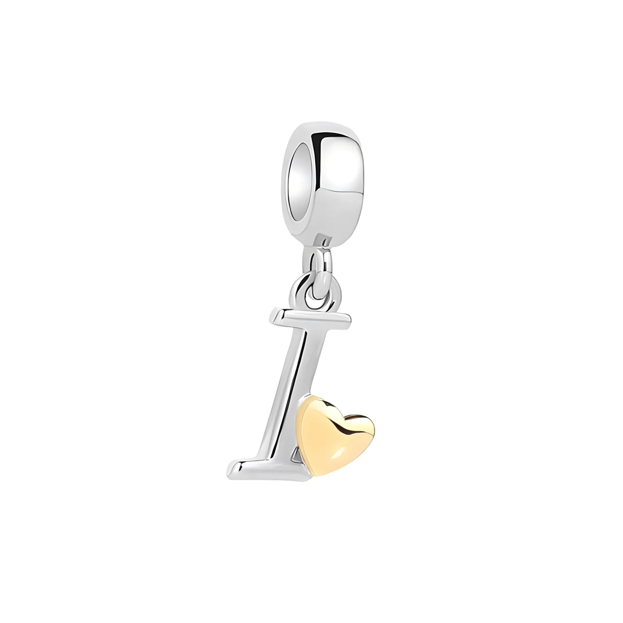 Symretie Bead Charm Ciondolo Argento Sterling 925 con Cubic Zirconia per Braccialetti e Collane Europei - immagine 1