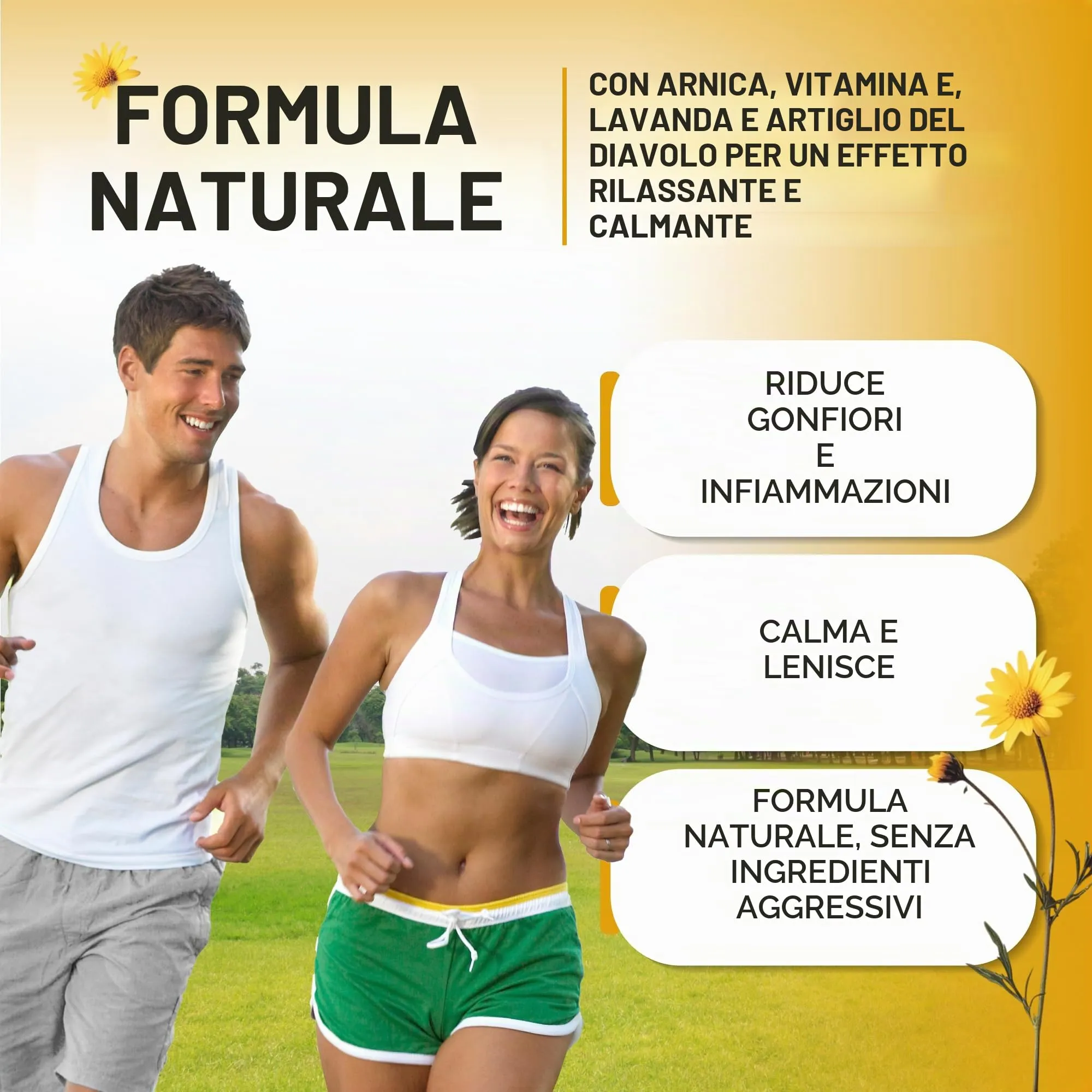Fitoattivi Natura e Benessere Arnica Gel Forte 98% con Vitamina E, Menta e Lavanda, 2x550 ml - immagine 2