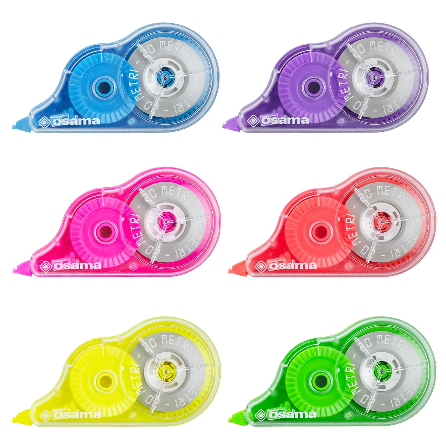OSAMA Bianchetto a Nastro, 36 Pezzi x 20 Metri, Colori Neon - immagine 2