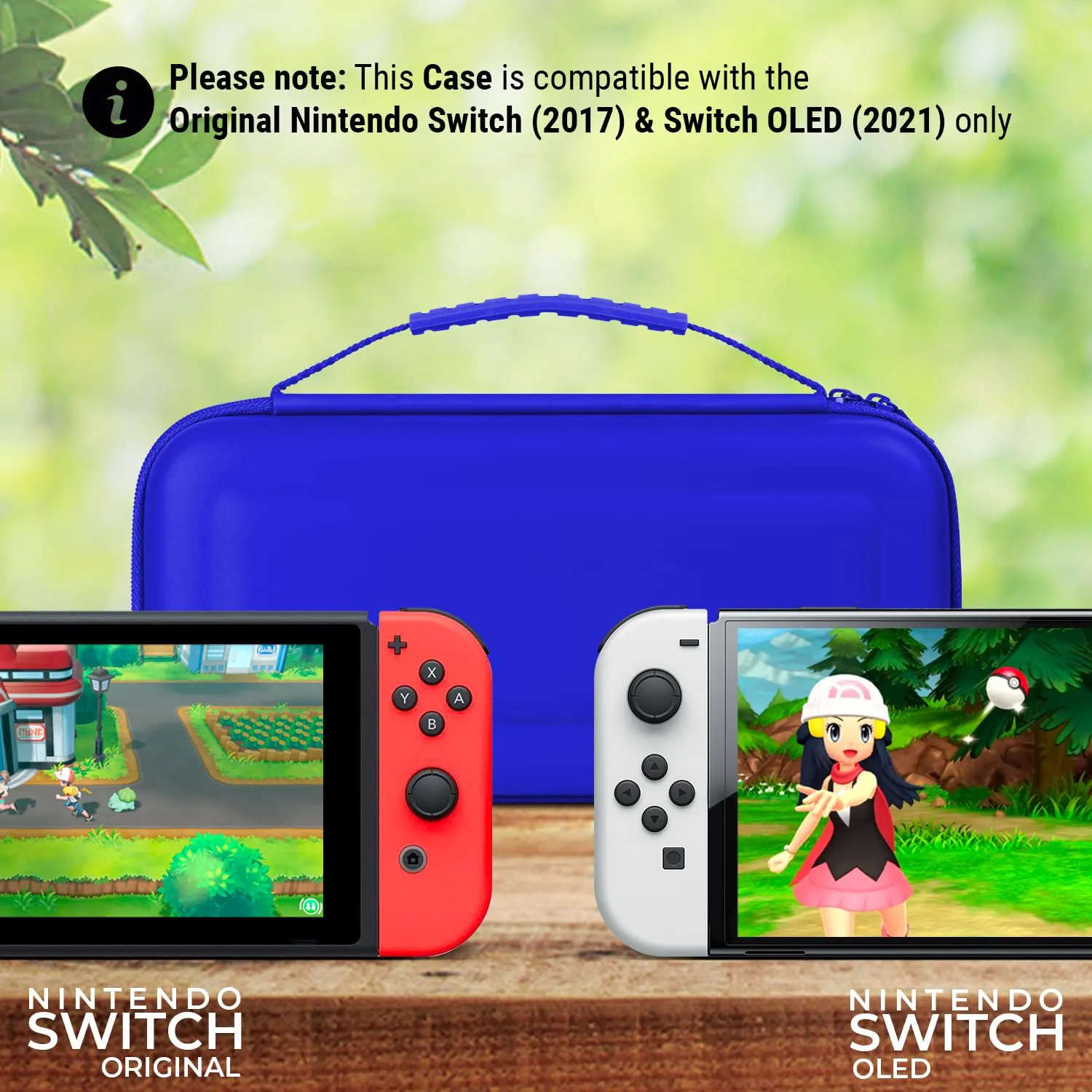 Orzly Custodia da Trasporto Rigida per Nintendo Switch e Switch OLED - Blu - immagine 2
