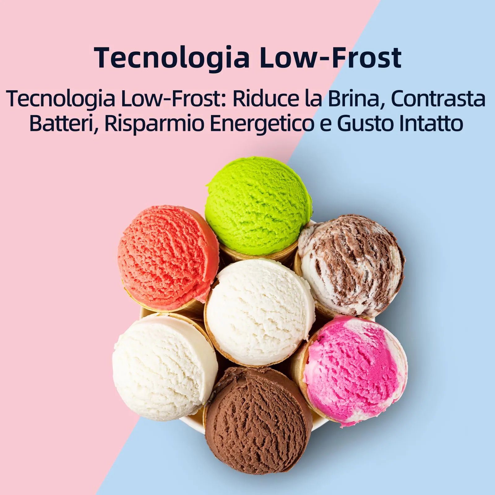 CHiQ Frigorifero Combinato Low-Frost 157L Inox Scuro (FBM157L42) - immagine 5
