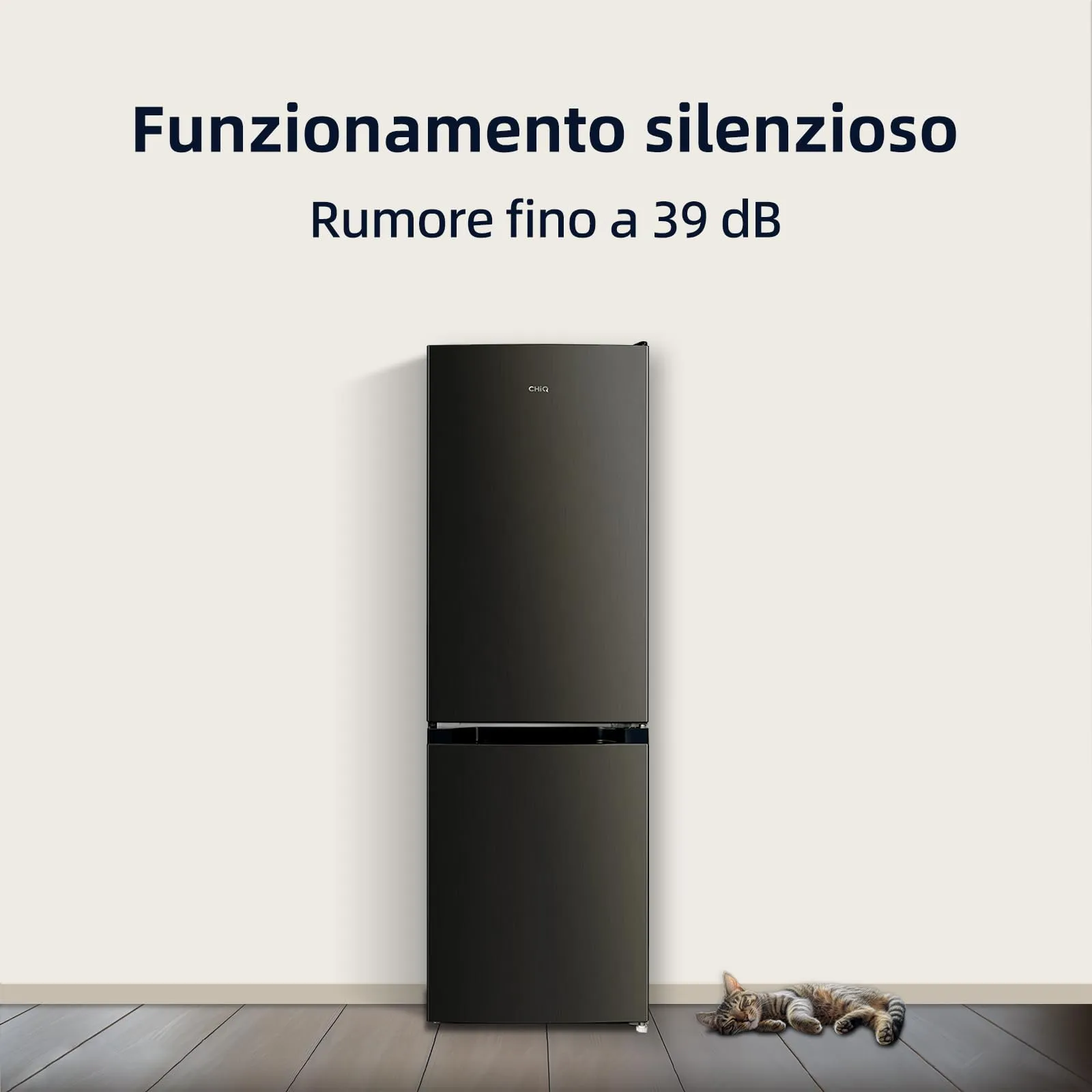 CHiQ Frigorifero Combinato Low-Frost 157L Inox Scuro (FBM157L42) - immagine 6