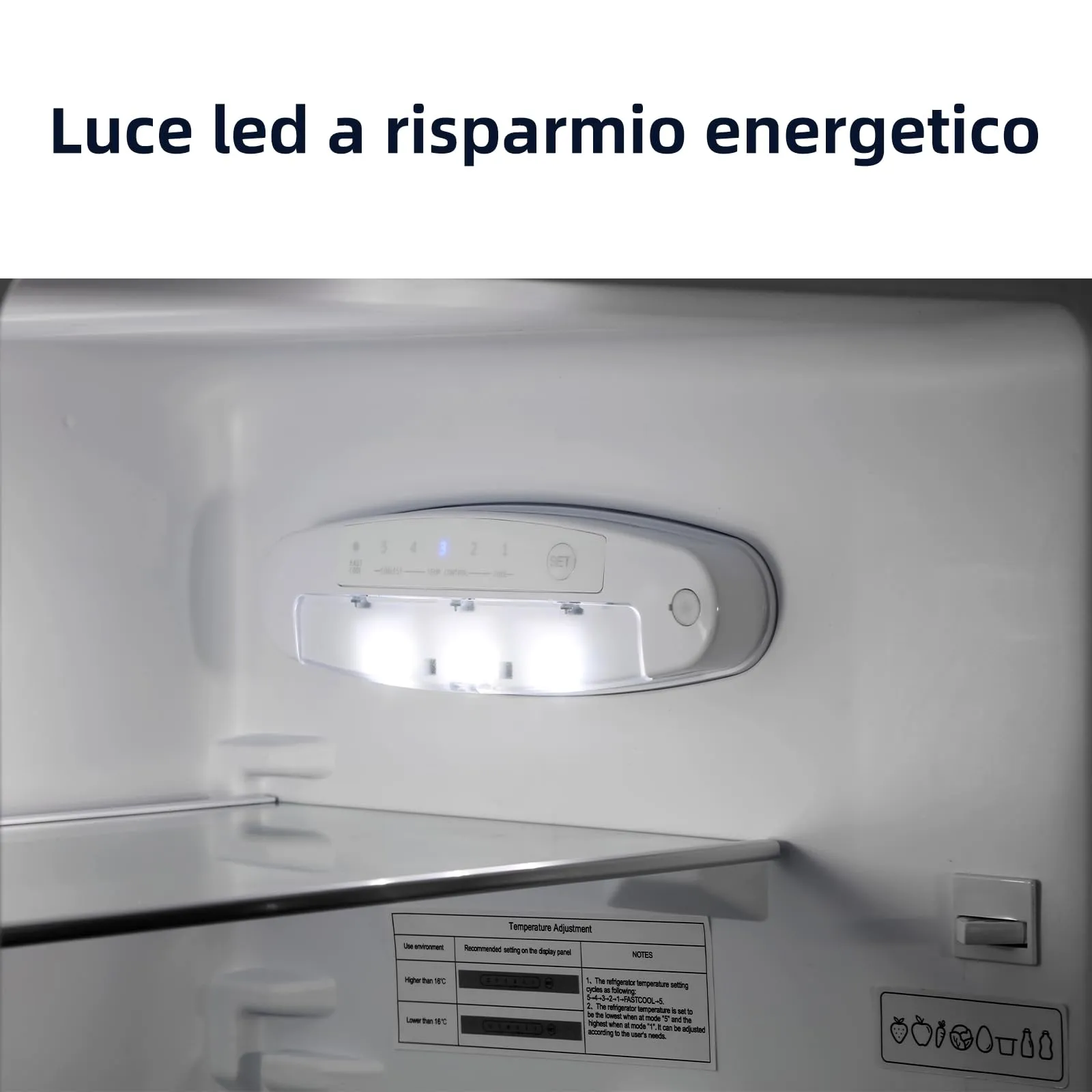 CHiQ Frigorifero Combinato Low-Frost 157L Inox Scuro (FBM157L42) - immagine 7