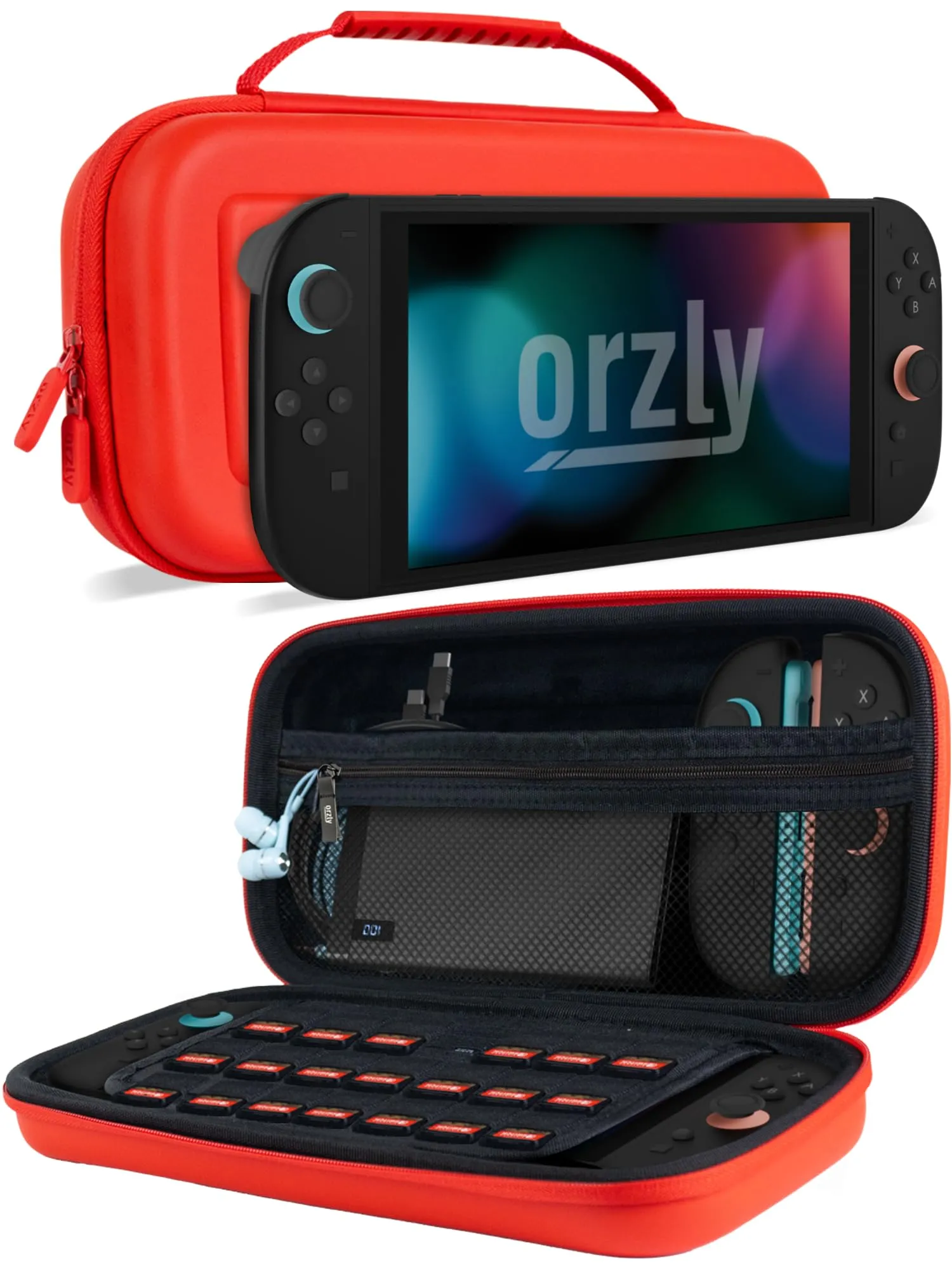 Orzly Custodia per Nintendo Switch 2, Rosso - immagine 10