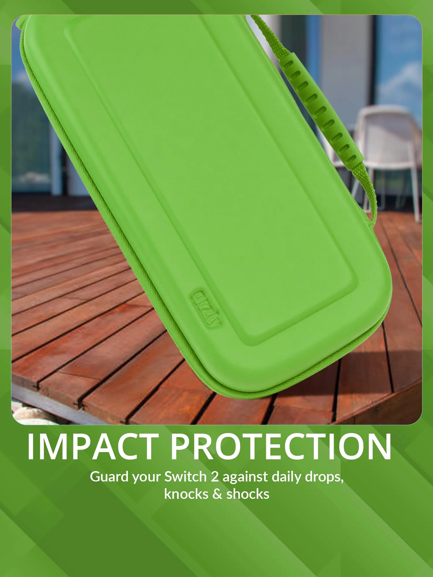 Orzly Custodia Protettiva da Viaggio per Nintendo Switch 2, Verde - immagine 4