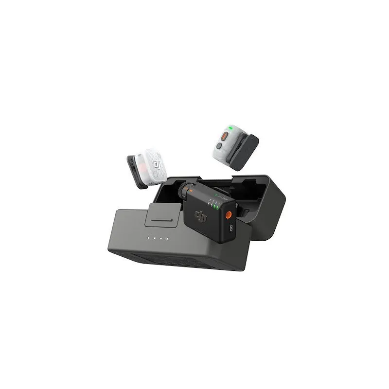DJI Mic Mini 2S (2 TX + 1 RX + Charging Case), AI Noise Reduction - immagine 1