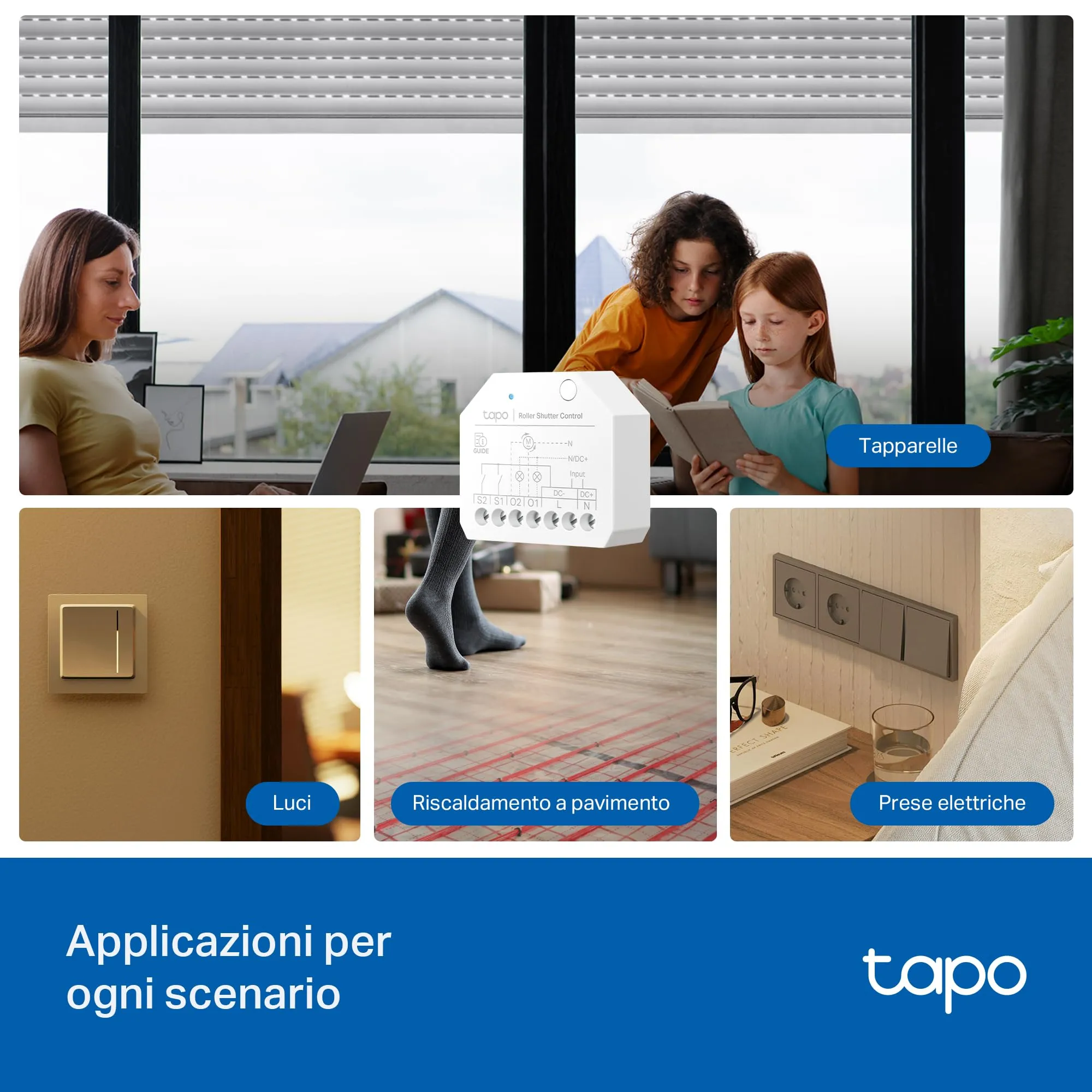 Tapo S112 Relè Interruttore Smart WiFi Bluetooth 2 Canali 6A con Monitoraggio Energetico - immagine 3