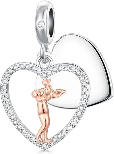 ROMANTICWORK Ciondolo a forma di cuore in argento Sterling 925, 16,2 x 15,4 mm - immagine 1