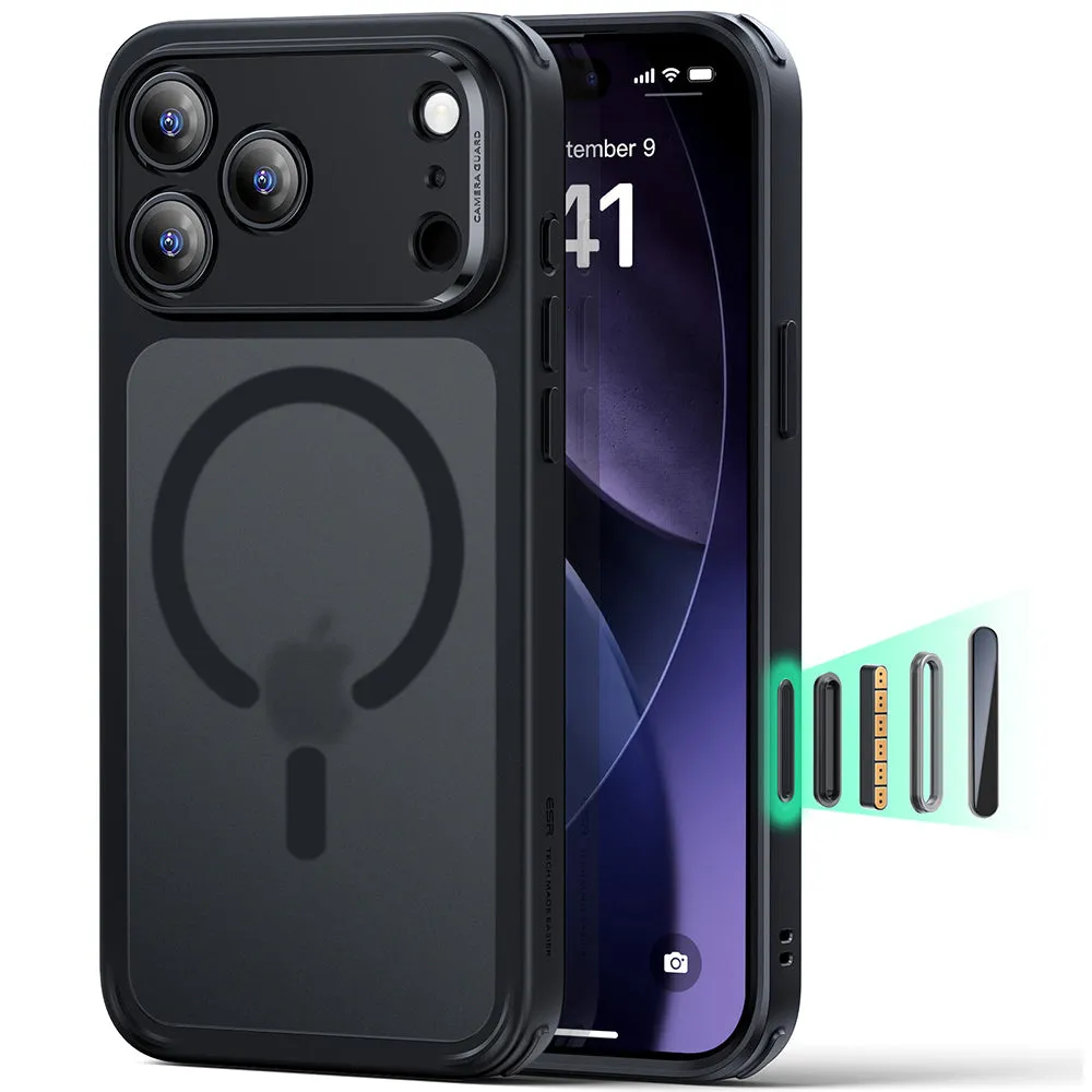 ESR Classic Hybrid Cover for iPhone 18 Pro Max/17 Pro Max, Nero Opaco - immagine 1