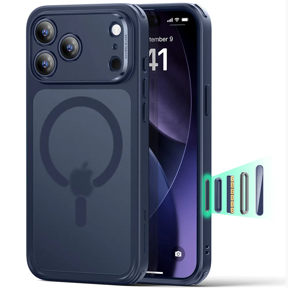 ESR Classic Hybrid Cover for iPhone 18 Pro/17 Pro, Blu opaco - immagine 1