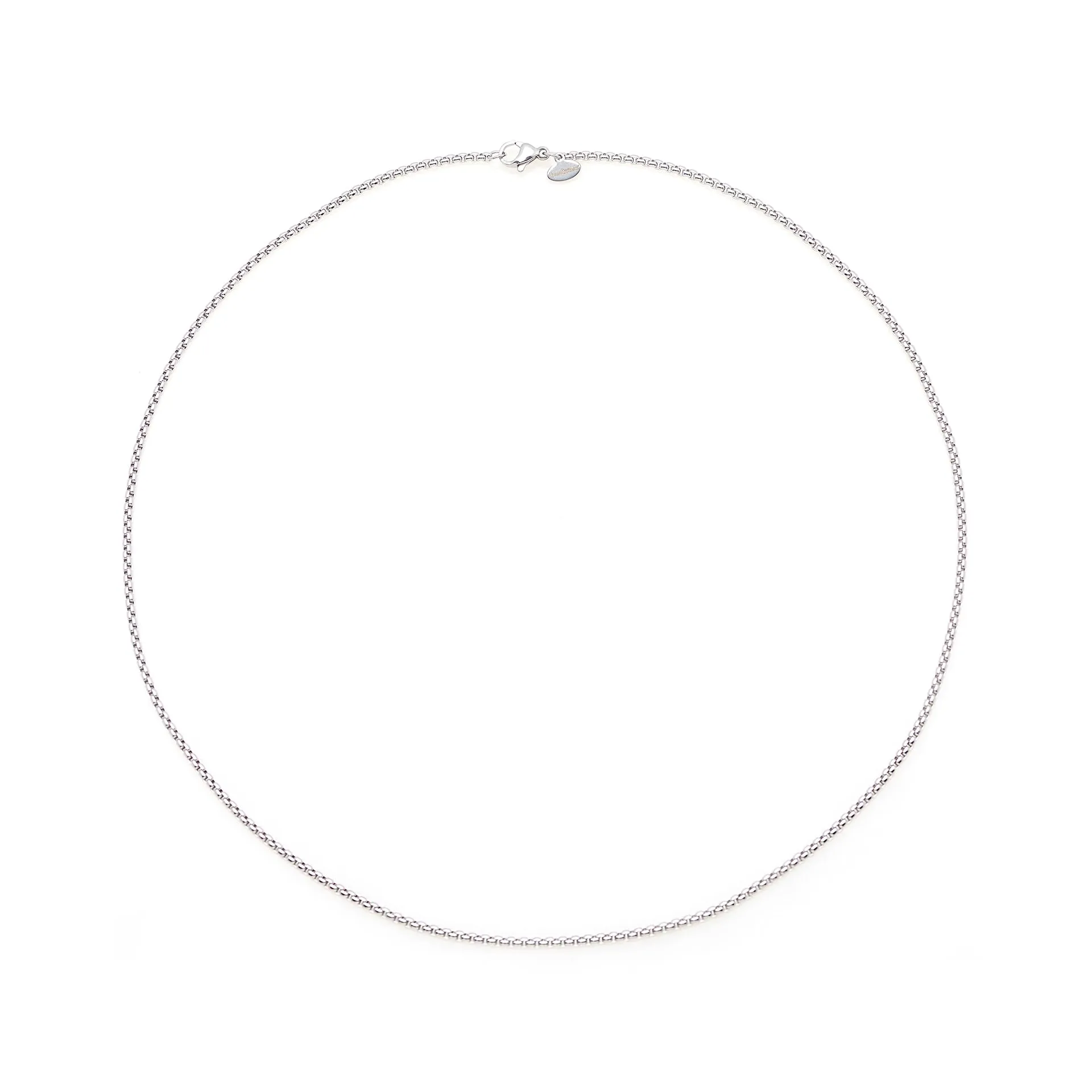 Louis Ciocchetti dal 1887 Collana Uomo in Acciaio Inox, 2mm, Argento, 45cm - immagine 1