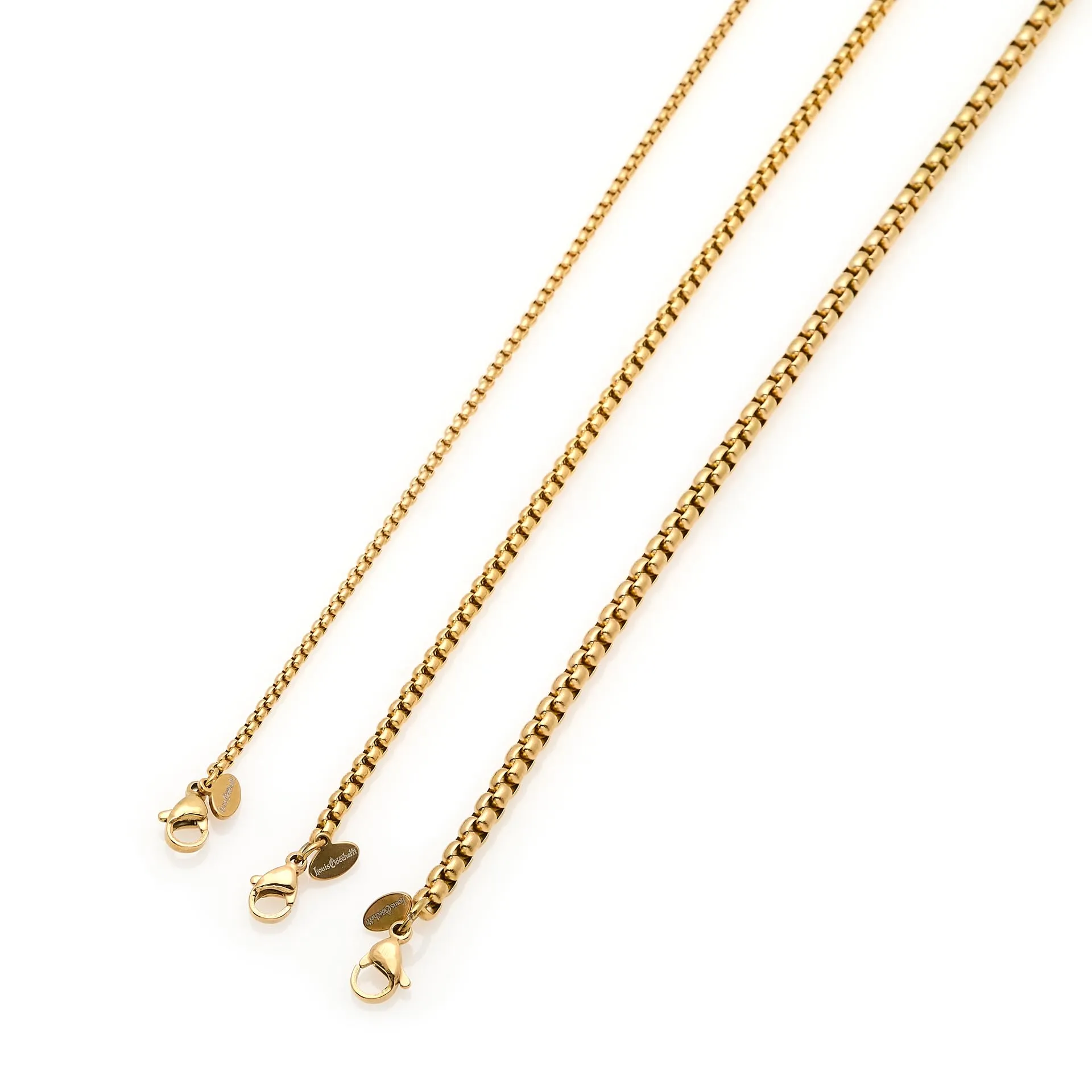 Louis Ciocchetti dal 1887 Collana Uomo in Acciaio Inox, 4mm, Oro, 60cm - immagine 4