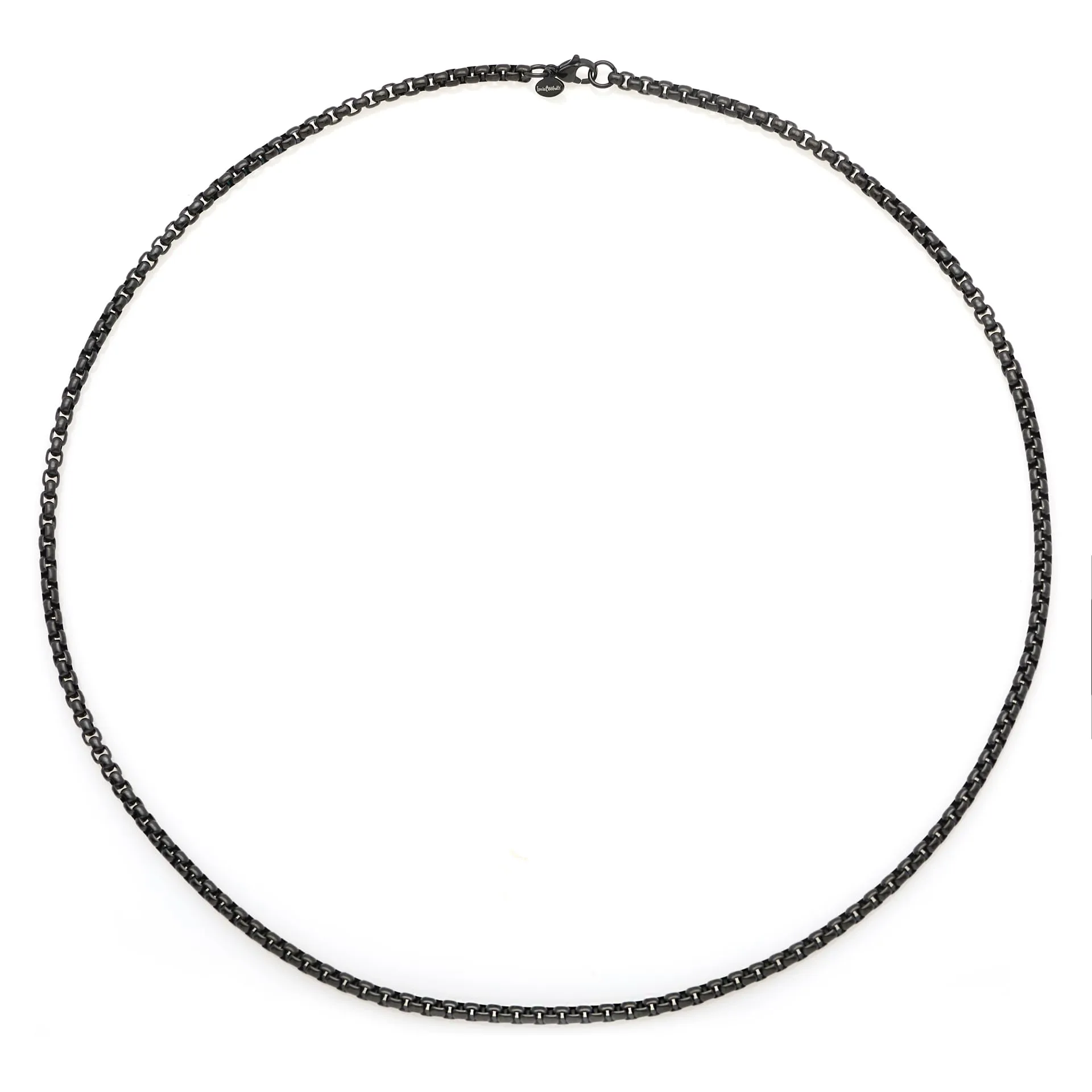 Louis Ciocchetti dal 1887 Catenina Uomo Acciaio Inox 3mm 50cm Nero - immagine 1