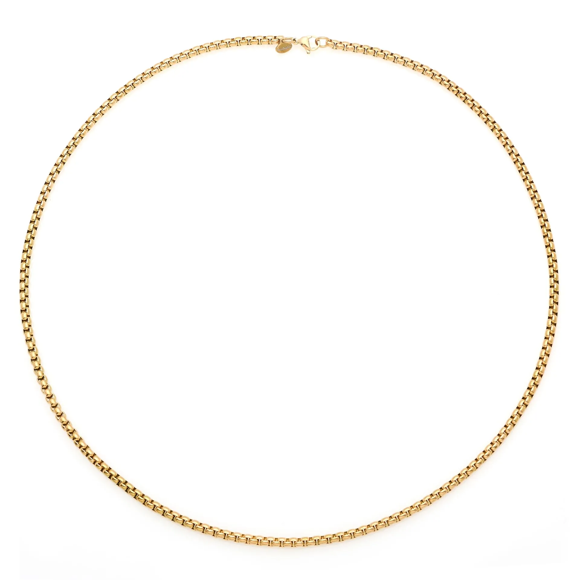 Louis Ciocchetti dal 1887 Collana da Uomo in Acciaio Inox Stile Streetwear, Oro, 4mm-45cm - immagine 1