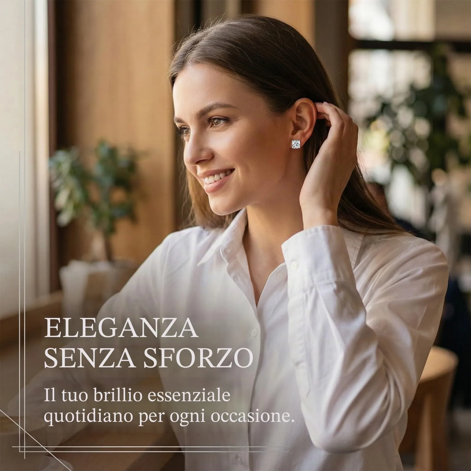 SWYZOR 12 Paia Orecchini con Zirconi Cubici in Acciaio al Titanio, 3-8 mm (Argento) - immagine 6