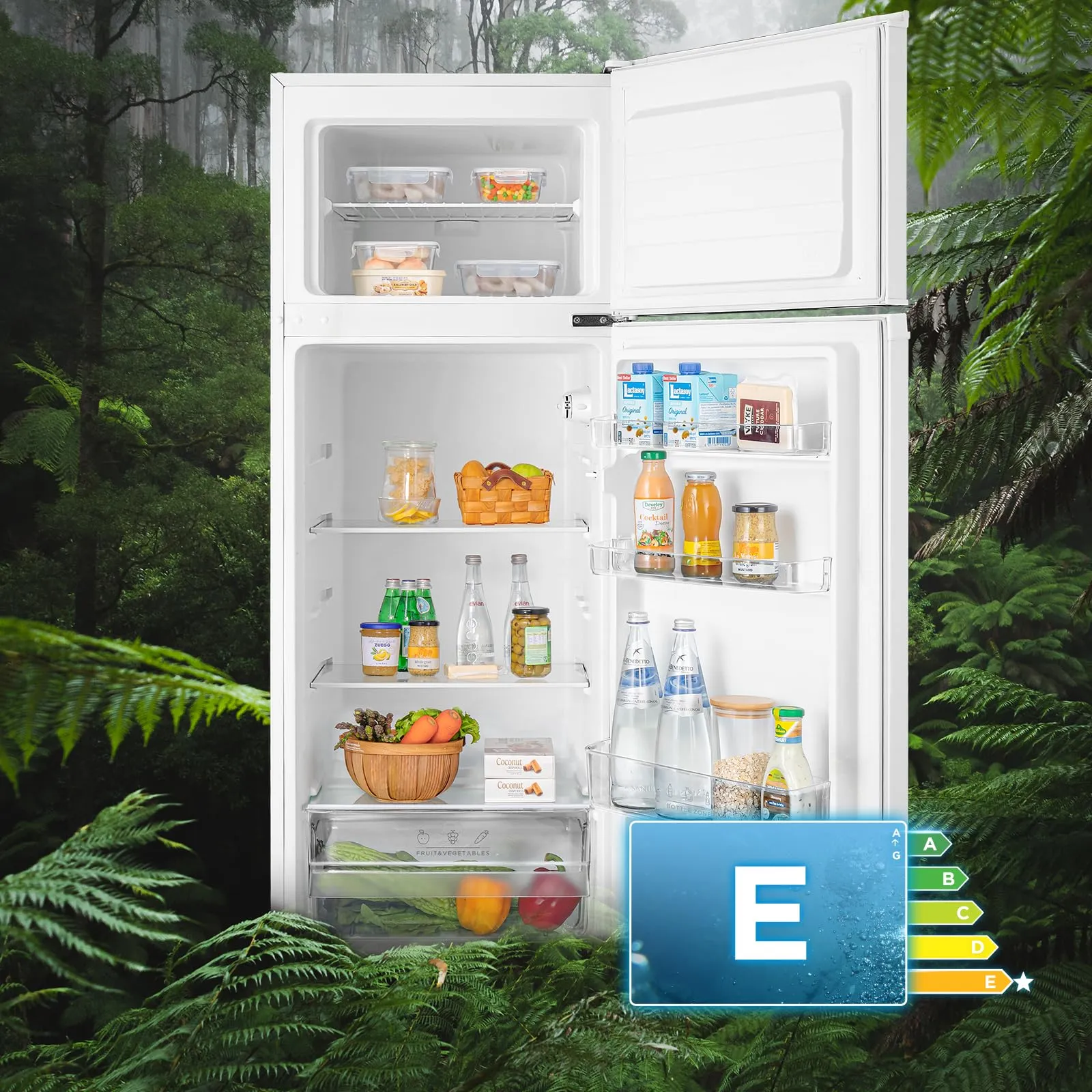 Midea Frigo Doppia Porta 204L Compressore Inverter MERT210FGE01 - immagine 4