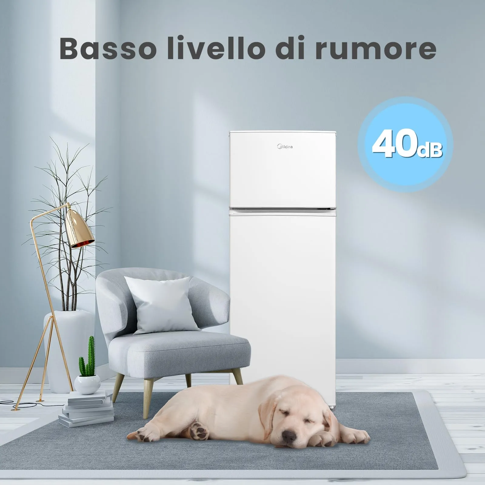 Midea Frigo Doppia Porta 204L Compressore Inverter MERT210FGE01 - immagine 5