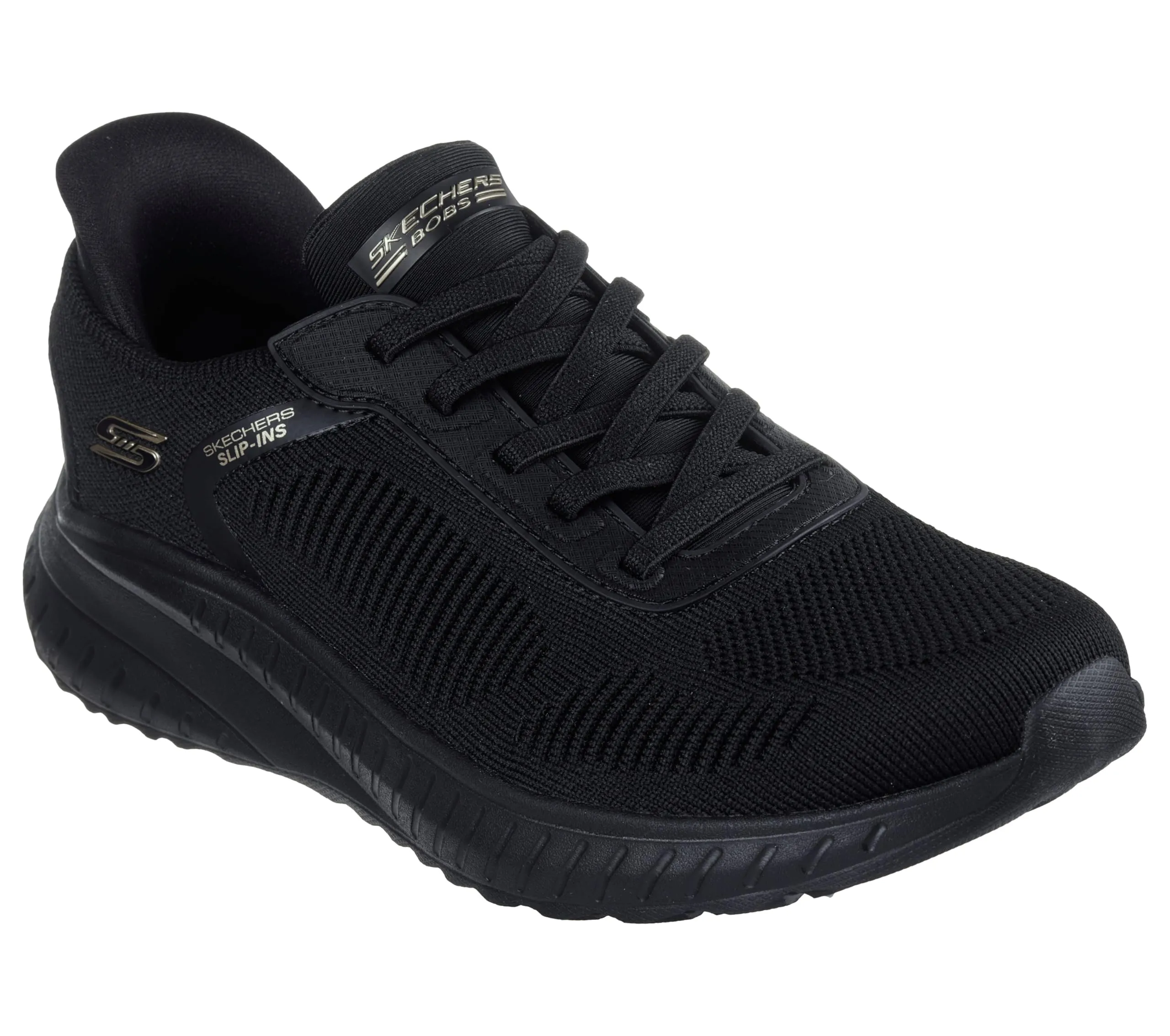 Skechers Hands Free Slip-ins Bobs Squad Chaos Sneaker da Donna, Nero, 37 EU - immagine 6