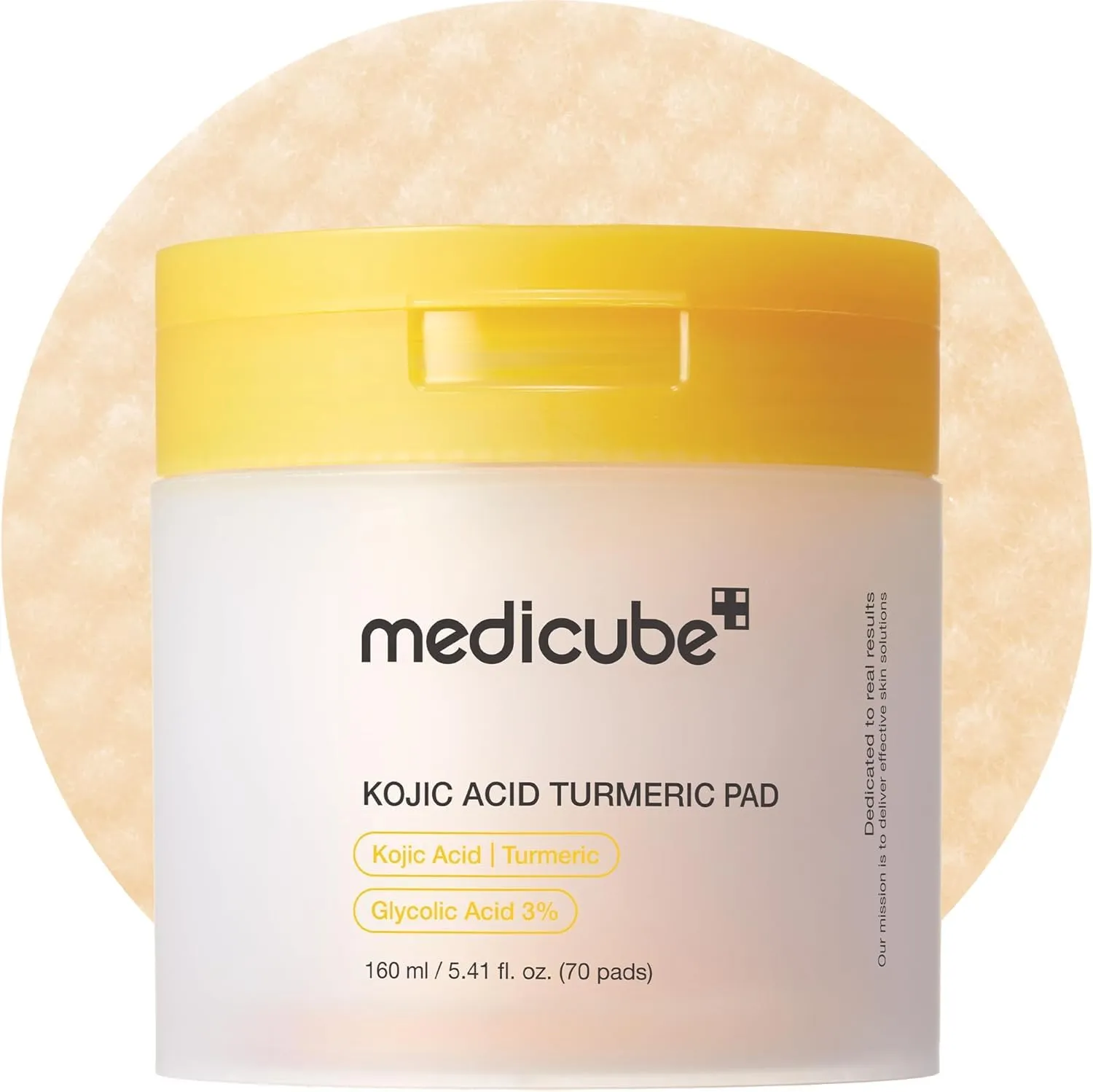 medicube Kojic Acid Turmeric Clarifying Toner Pads, 70 Pads - immagine 1