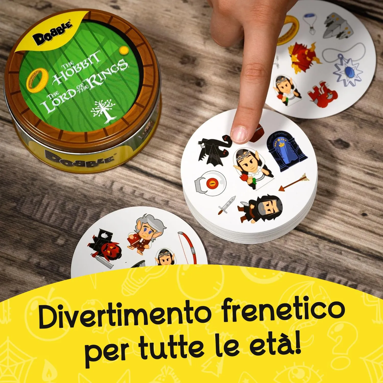 Asmodee Dobble Il Signore degli Anelli Lo Hobbit - Edizione in Italiano - immagine 3