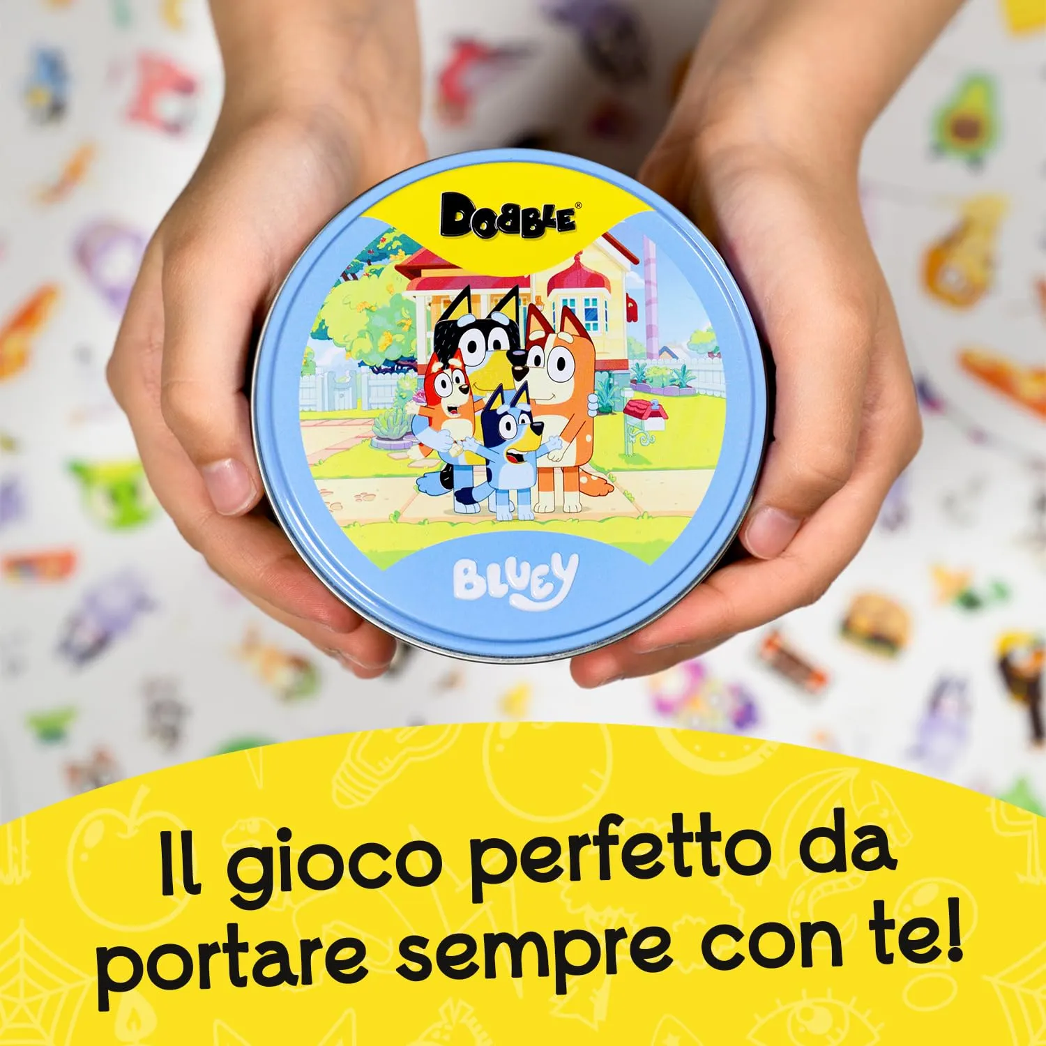 Asmodee Dobble Bluey Carte da Gioco per Famiglie e Amici - immagine 4