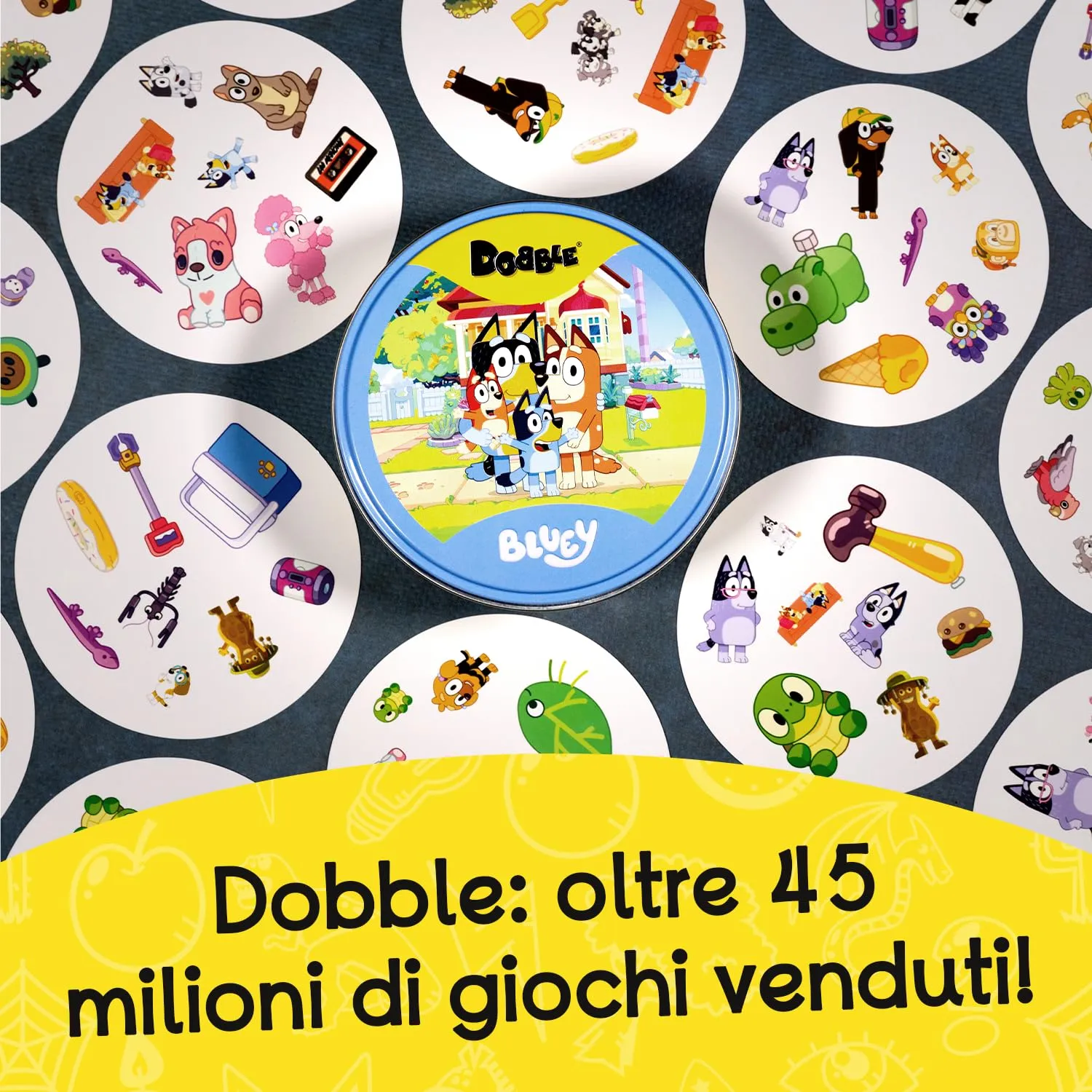 Asmodee Dobble Bluey Carte da Gioco per Famiglie e Amici - immagine 5