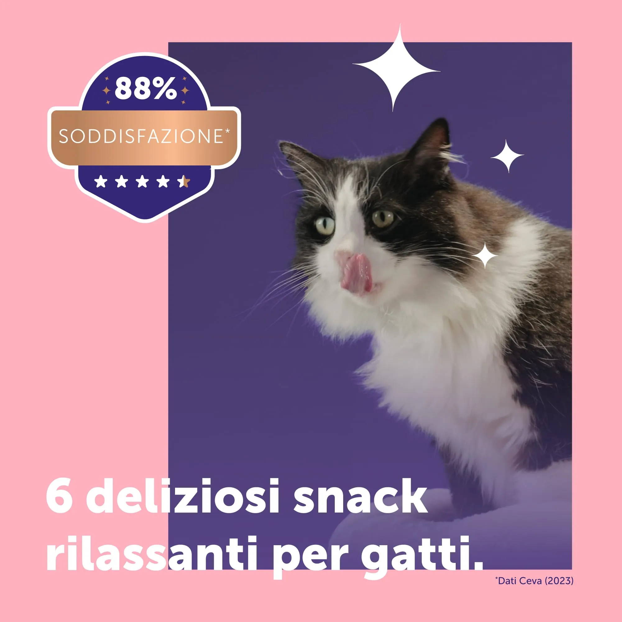 FELIWAY Happy Snack Gustosi Snack Calmanti per Gatti, 6 Stick - immagine 4
