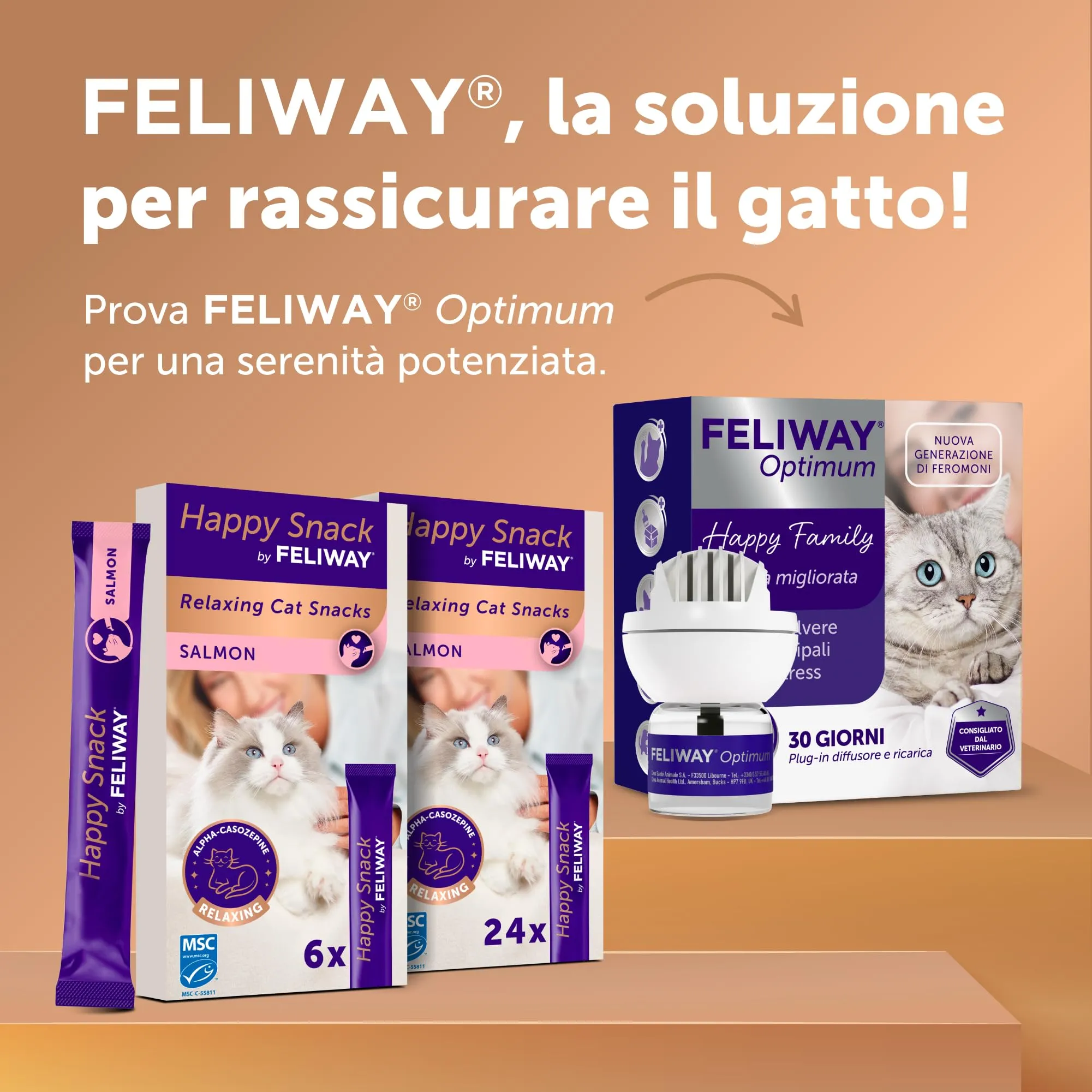 FELIWAY Happy Snack Gustosi Snack Calmanti per Gatti, 6 Stick - immagine 9