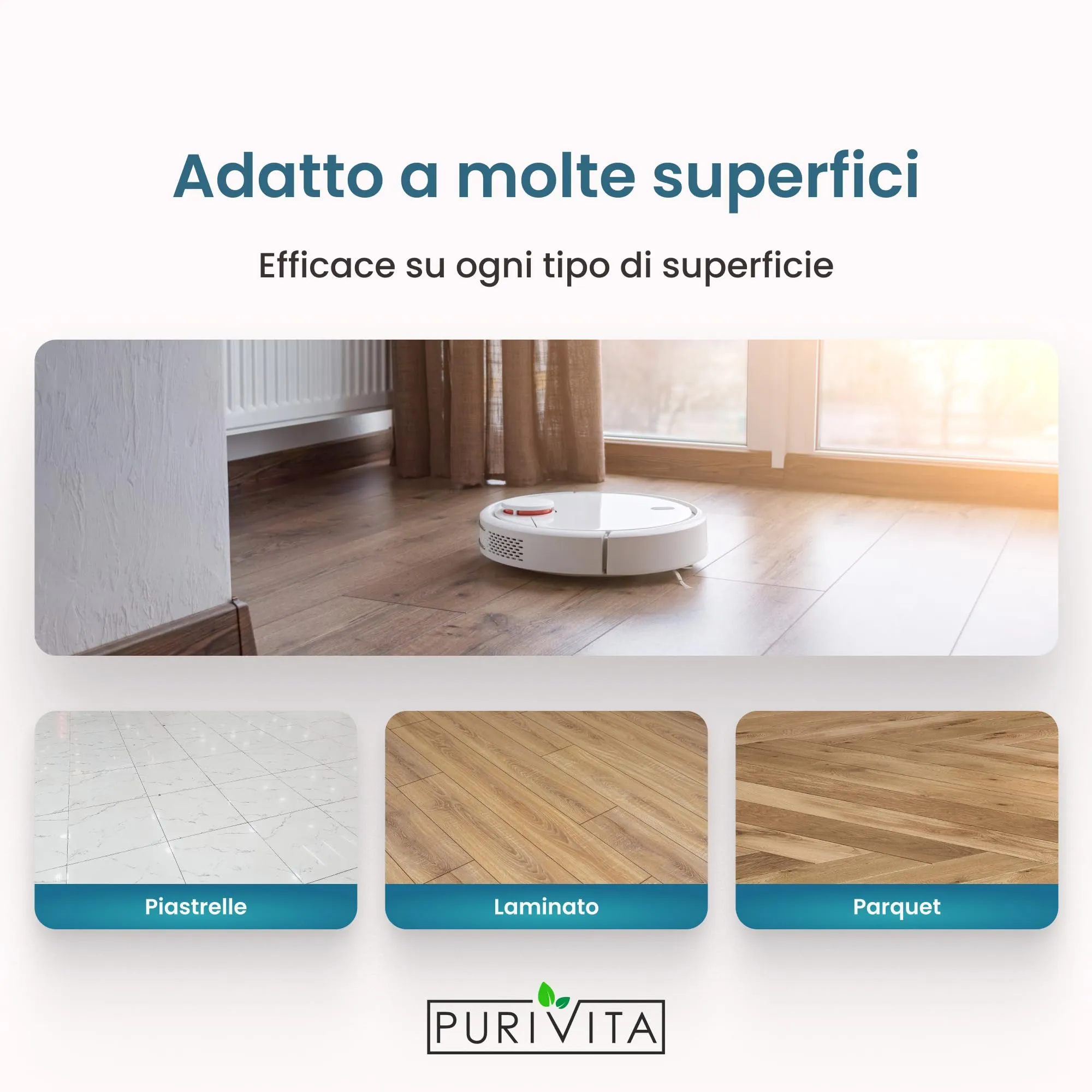 Purivita Detergente Lavapavimenti Concentrato per Robot e Lavasciuga, 5 L - immagine 3