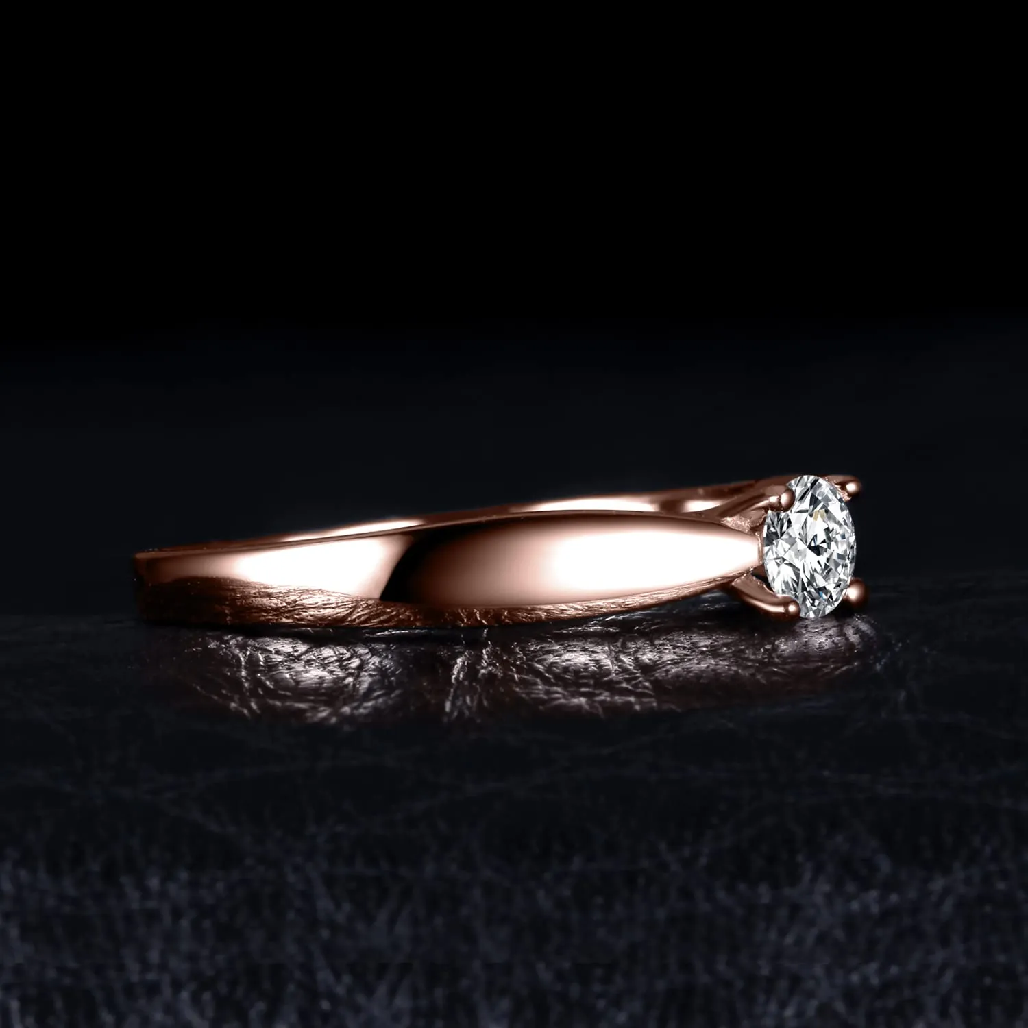 JewelryPalace Anello Solitario in Argento 925 con Diamante Simulato per Donna - immagine 5