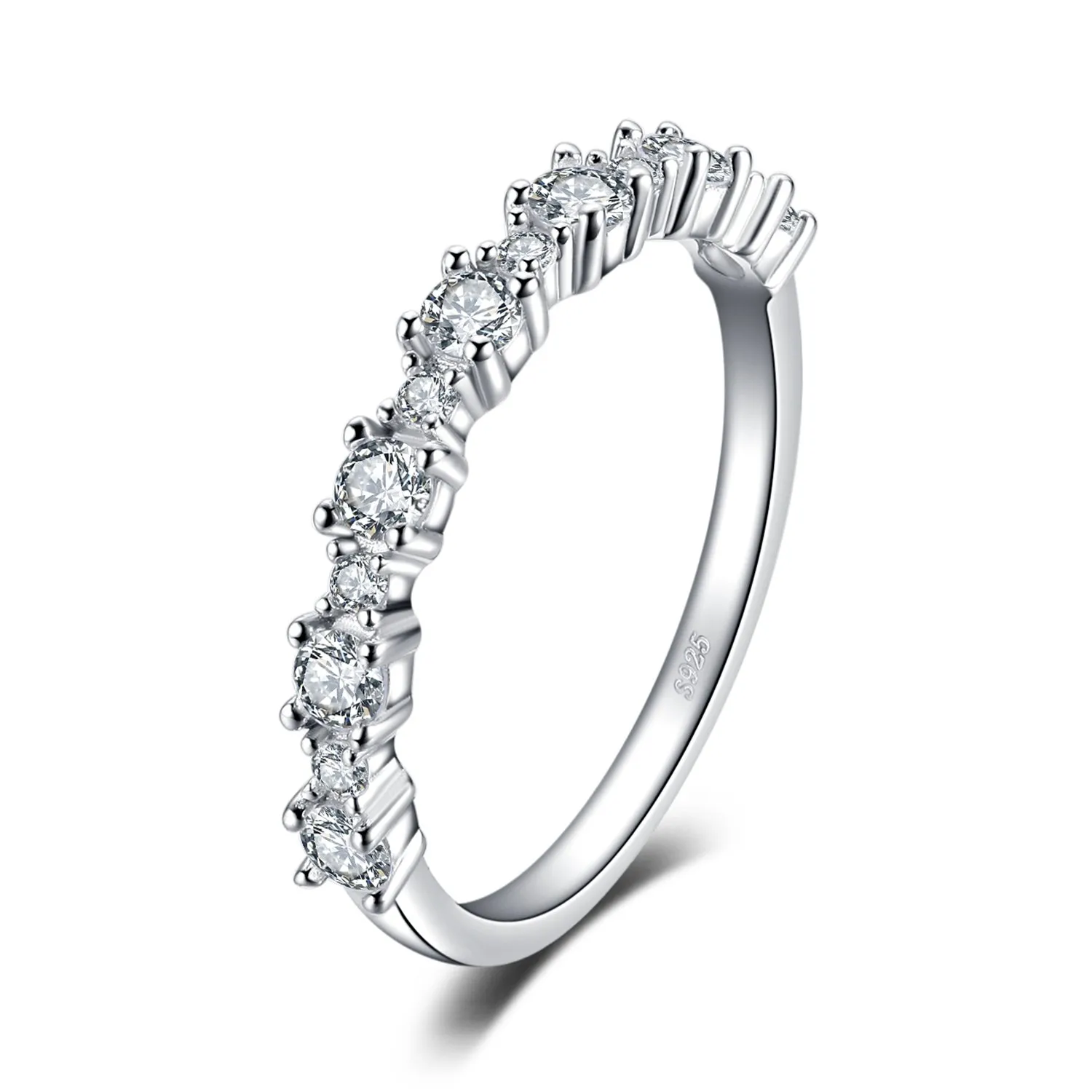 JewelryPalace Anello Argento 925 con Zirconi per Donna, Taglia 9.5 - immagine 1