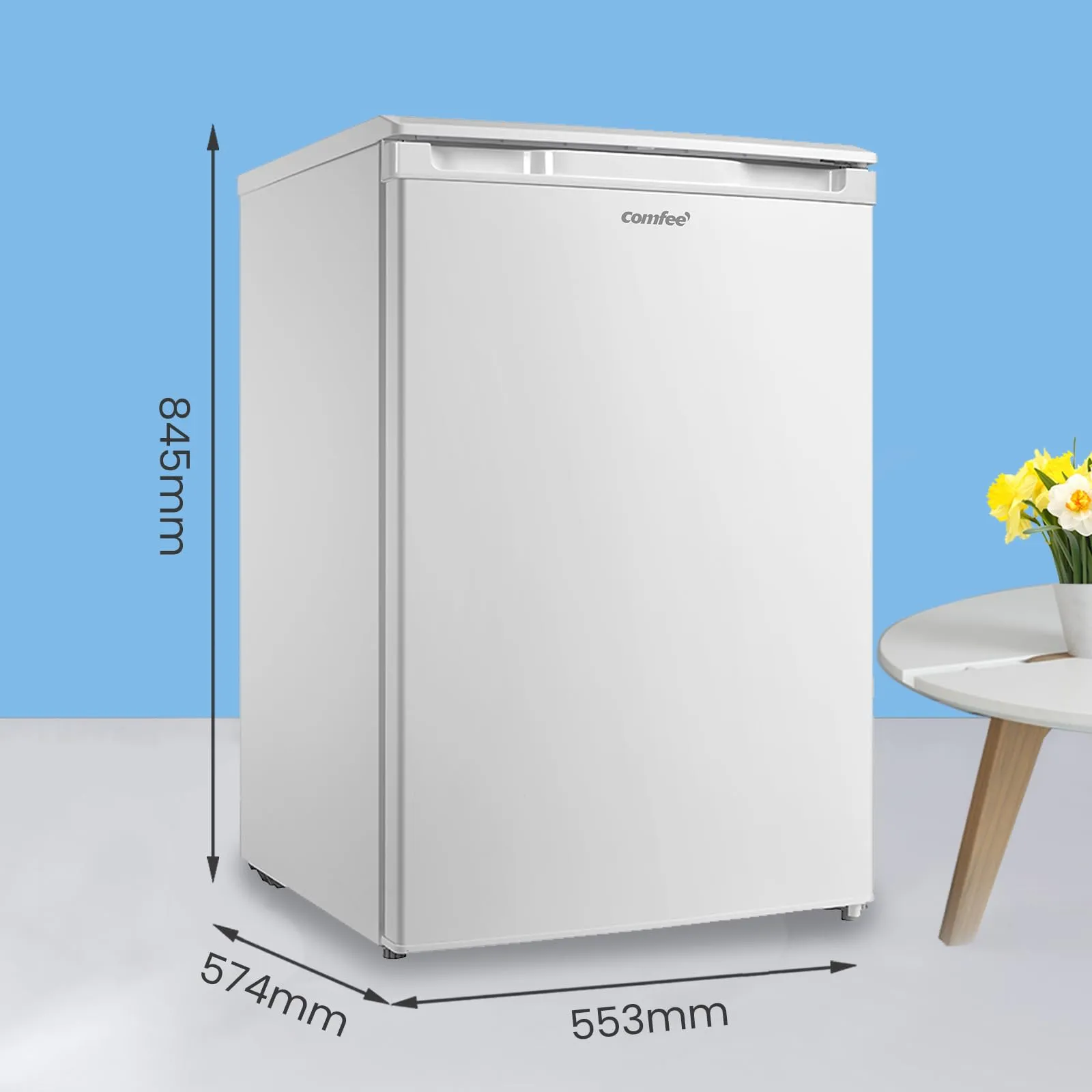 COMFEE' Frigorifero Combinato RCD113WH3EU(E) 113L Classe D, Bianco - immagine 2