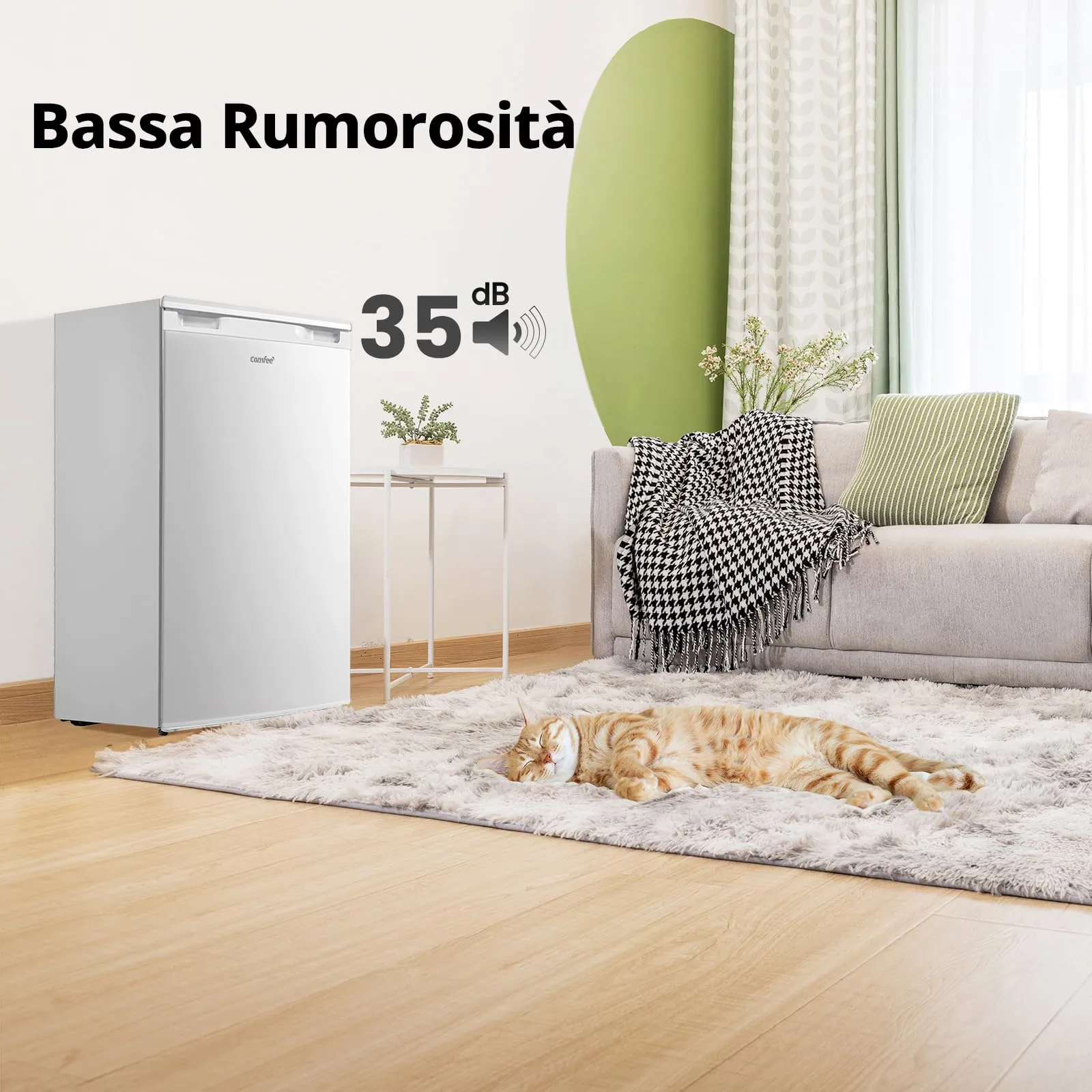 COMFEE' Frigorifero Combinato RCD113WH3EU(E) 113L Classe D, Bianco - immagine 8