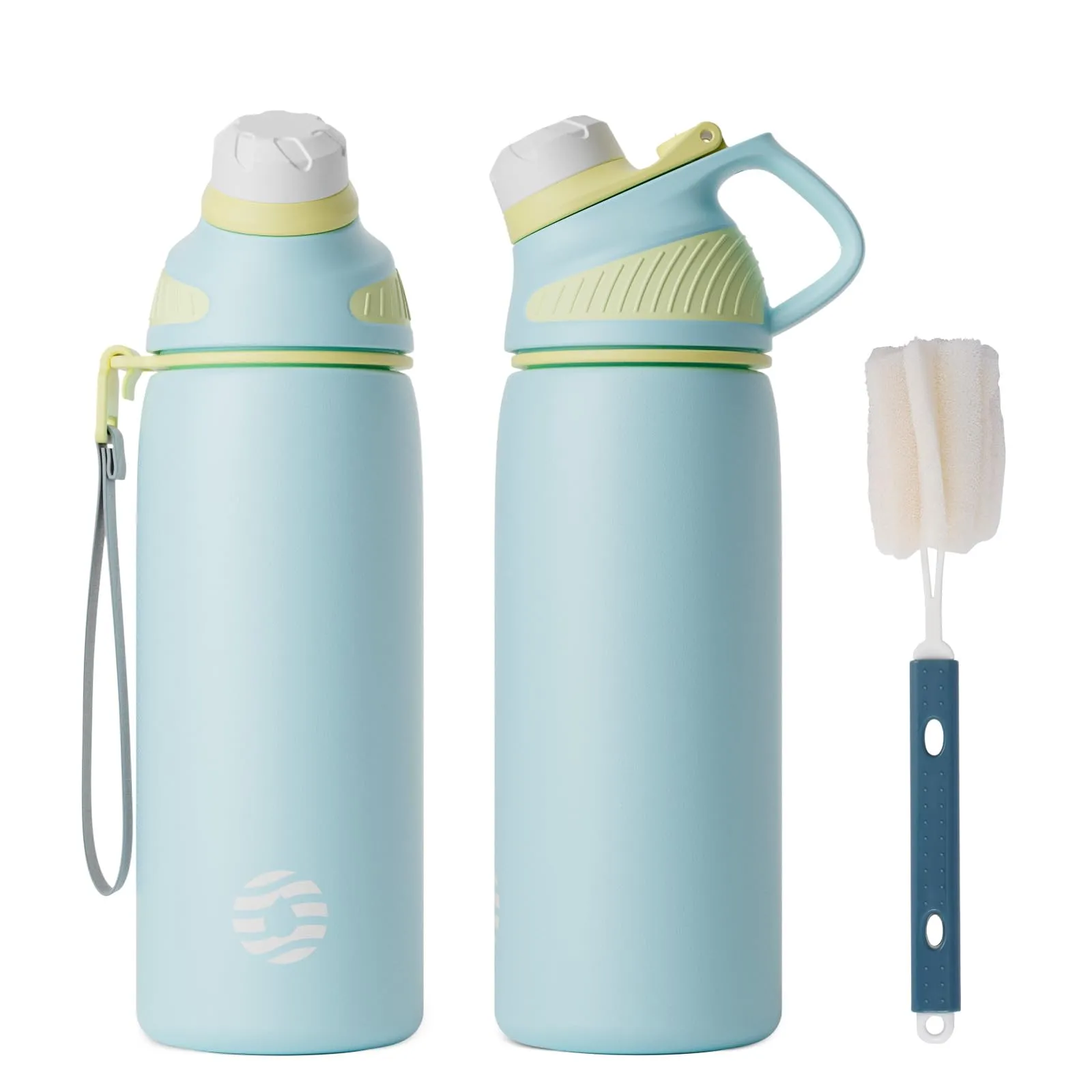 Fjbottle Borraccia Termica 600ml Acciaio Inox con Tappo Magnetico per Ciclismo - immagine 1